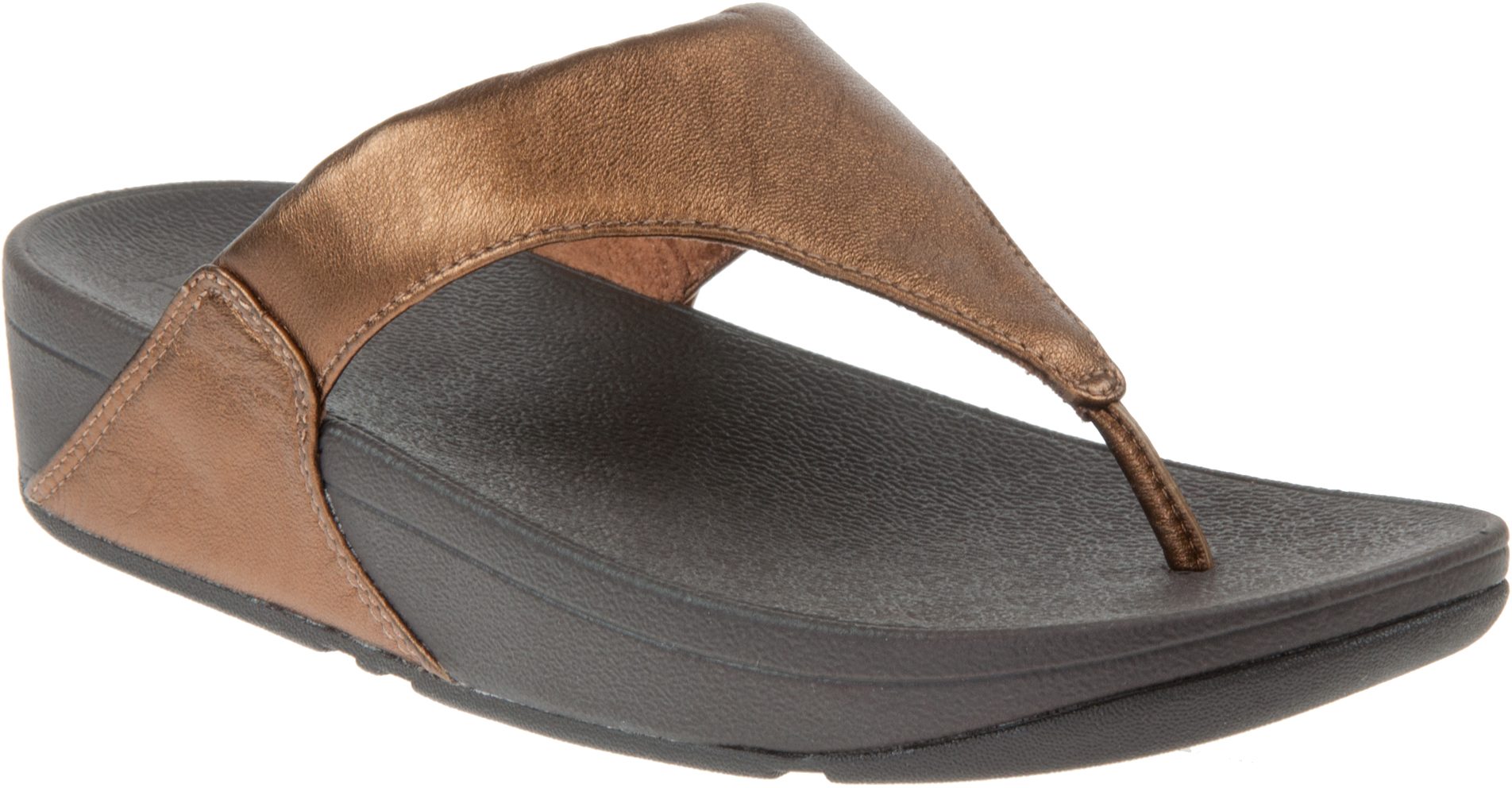 Fitflop Lulu Leather Bronze I Toe Post Sandals Humphries Shoes