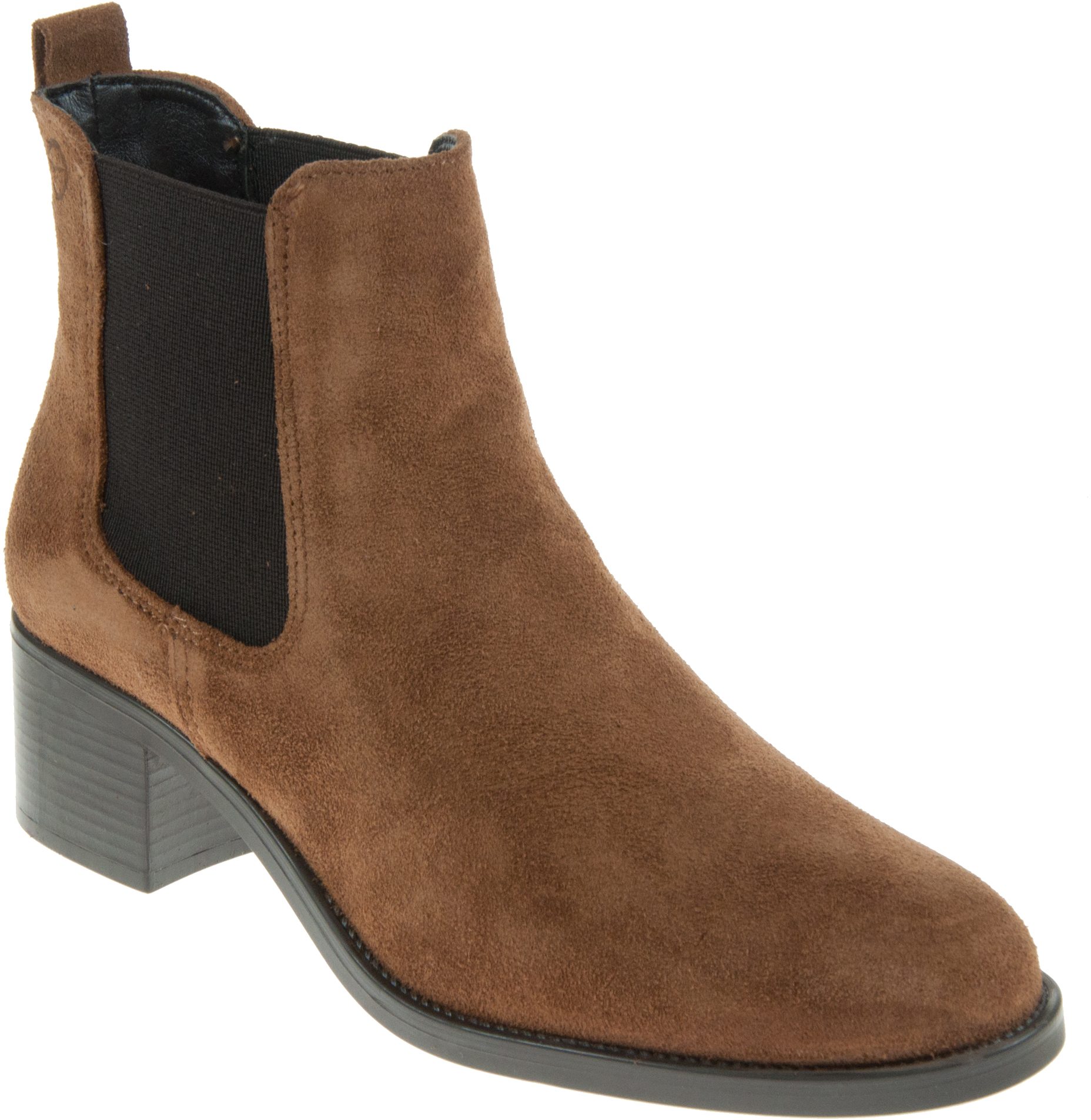 Tamaris Cognac Suede Ankle Boots Humphries Shoes