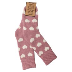 Hearts Ribbed Socks Hearts Ribbed Socks