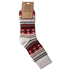 Nordic Pattern Ribbed Socks Nordic Pattern Ribbed Socks