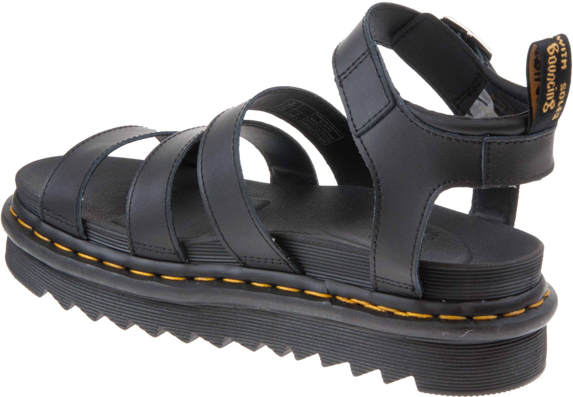 Dr. Martens Blaire Black Hydro 24235001 - Full Sandals - Humphries Shoes