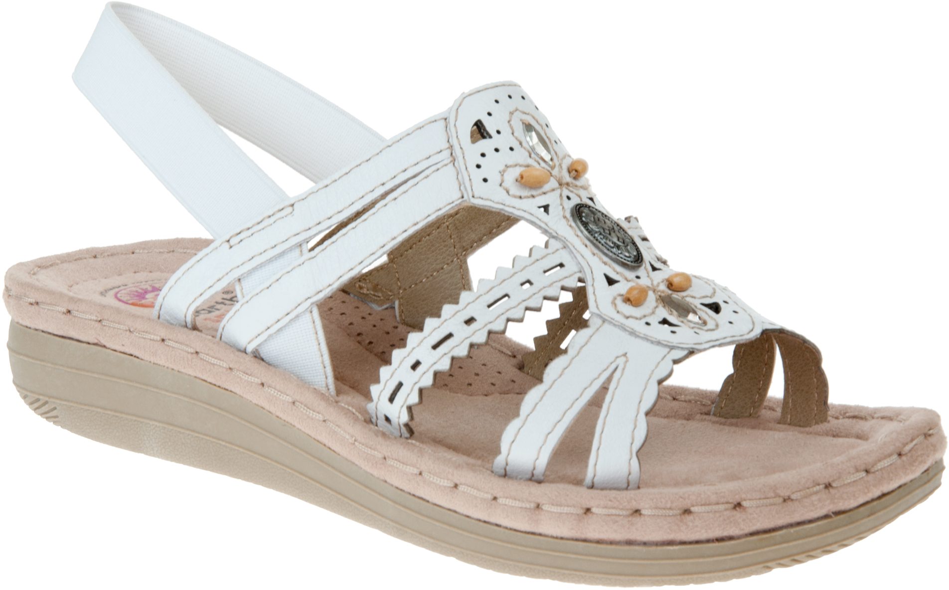 Earth Spirit Portland White 30554 Full Sandals Humphries Shoes 4817