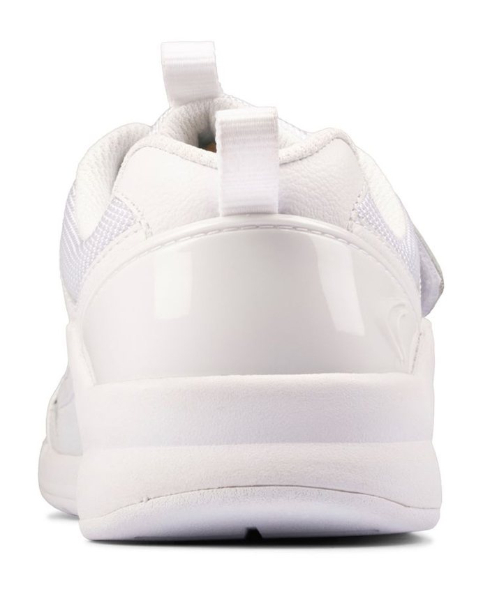 Clarks Orbit Sprint Youth White Leather 26153473 - Boys Trainers ...