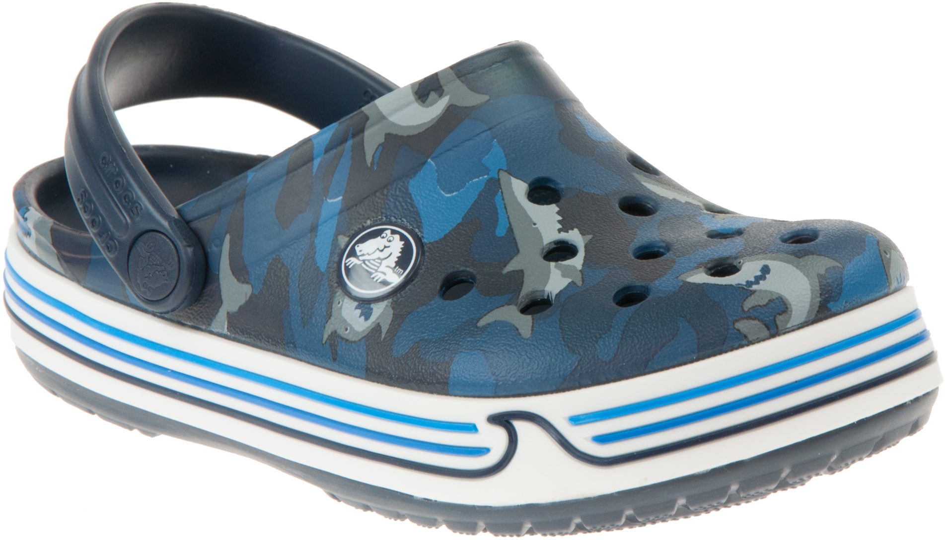 Crocs Crocband Shark Clog Navy 206152-410 - Boys Shoes - Humphries Shoes