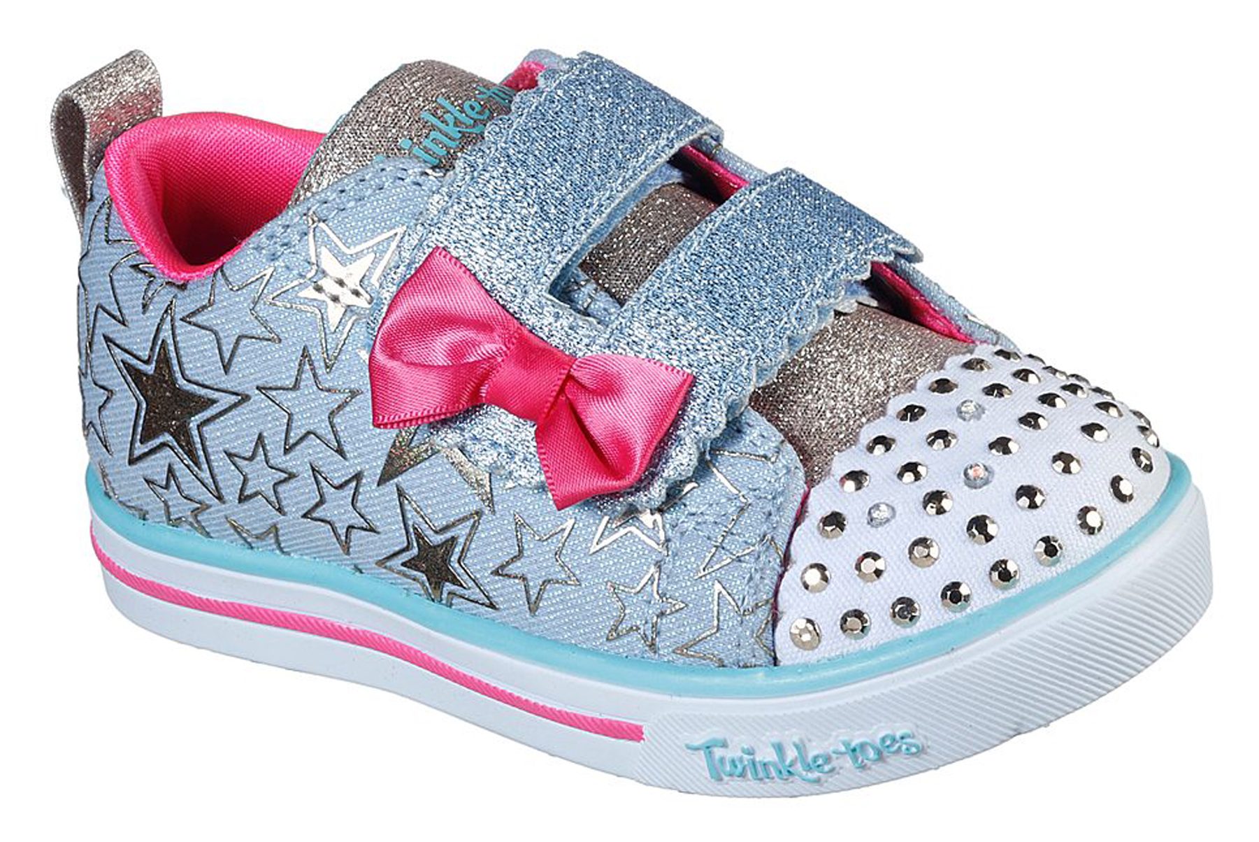 skechers glitter toe cap trainers