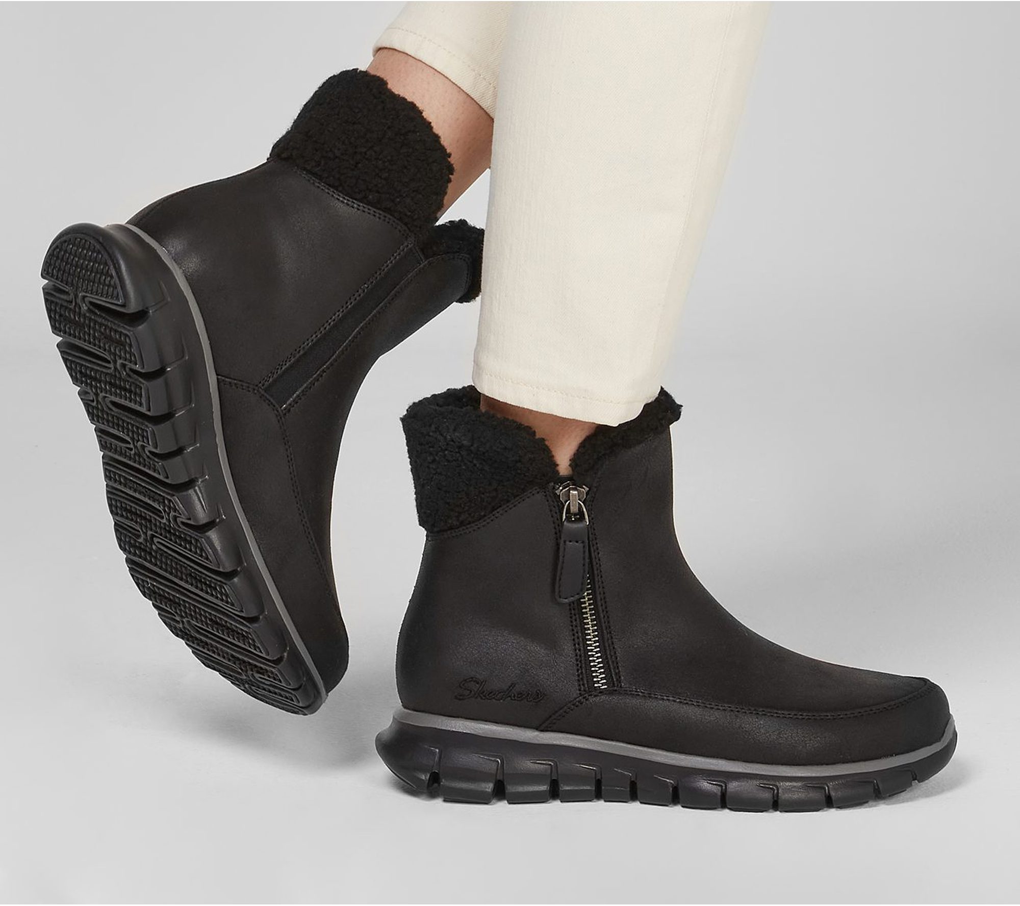 Skechers Synergy - Collab Black 44779 BBK - Ankle Boots - Humphries Shoes