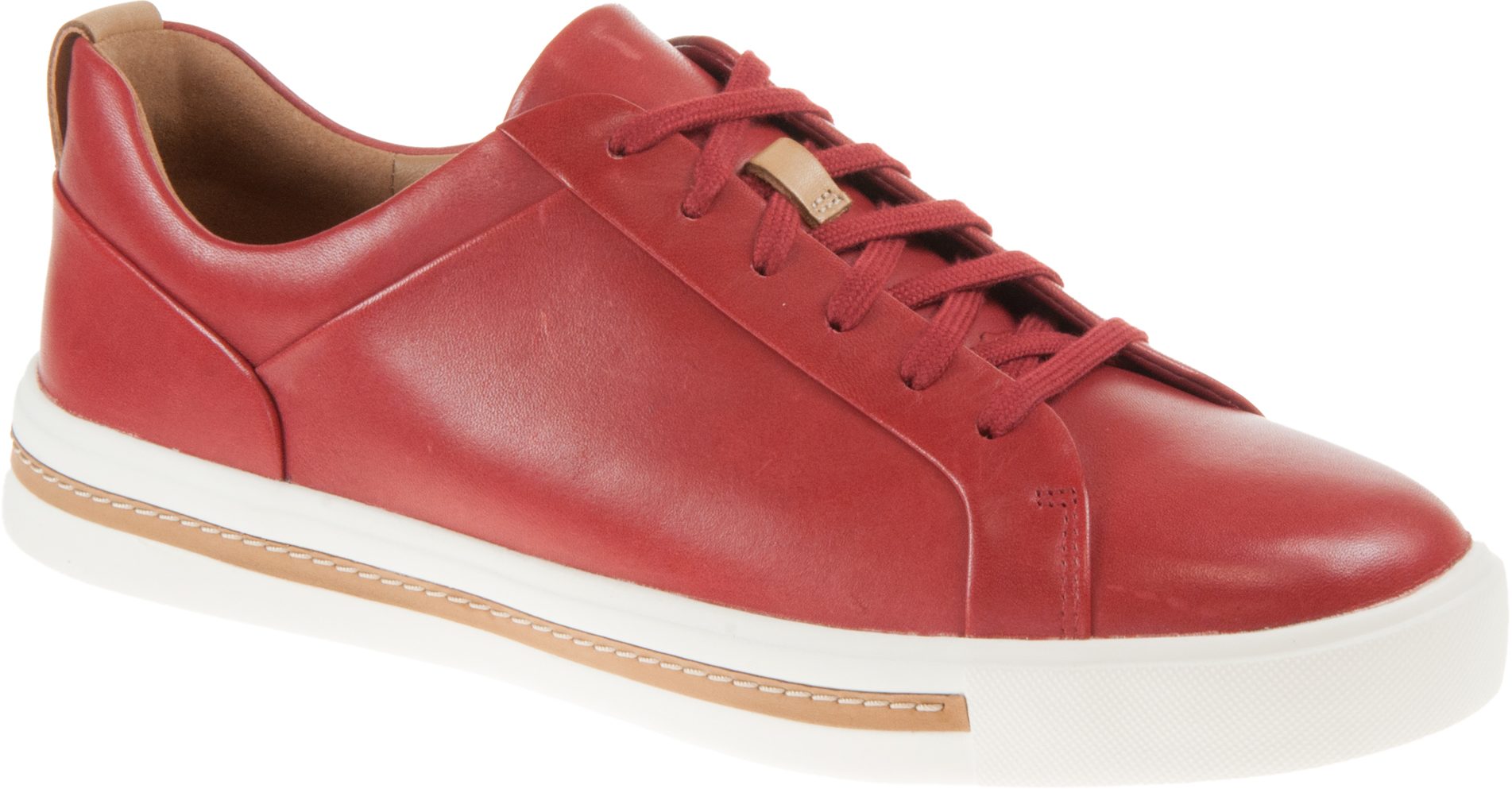 Clarks sneakers hot sale womens red