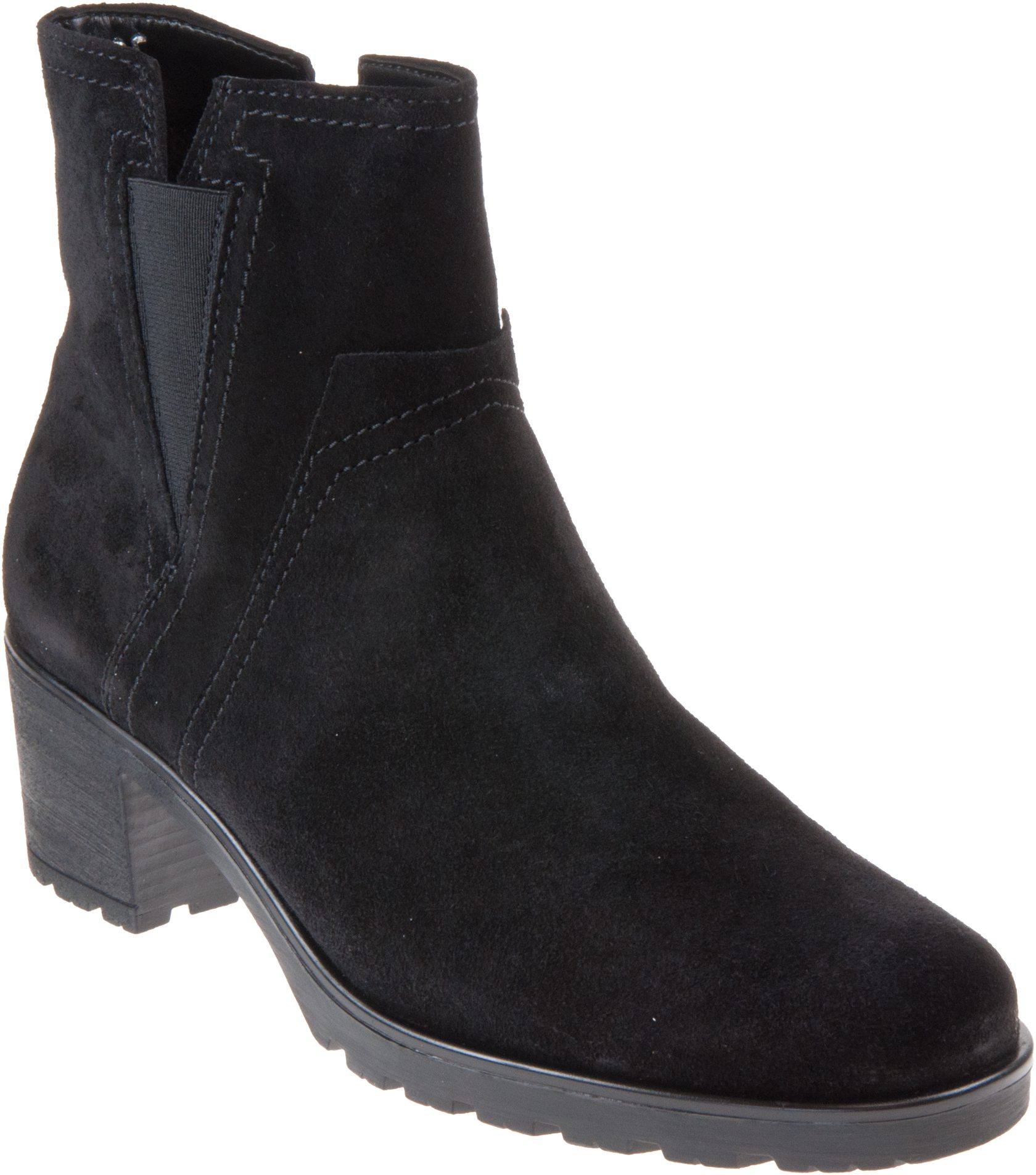 Gabor 52.804 Black Suede 52.804.47 - Ankle Boots - Humphries Shoes