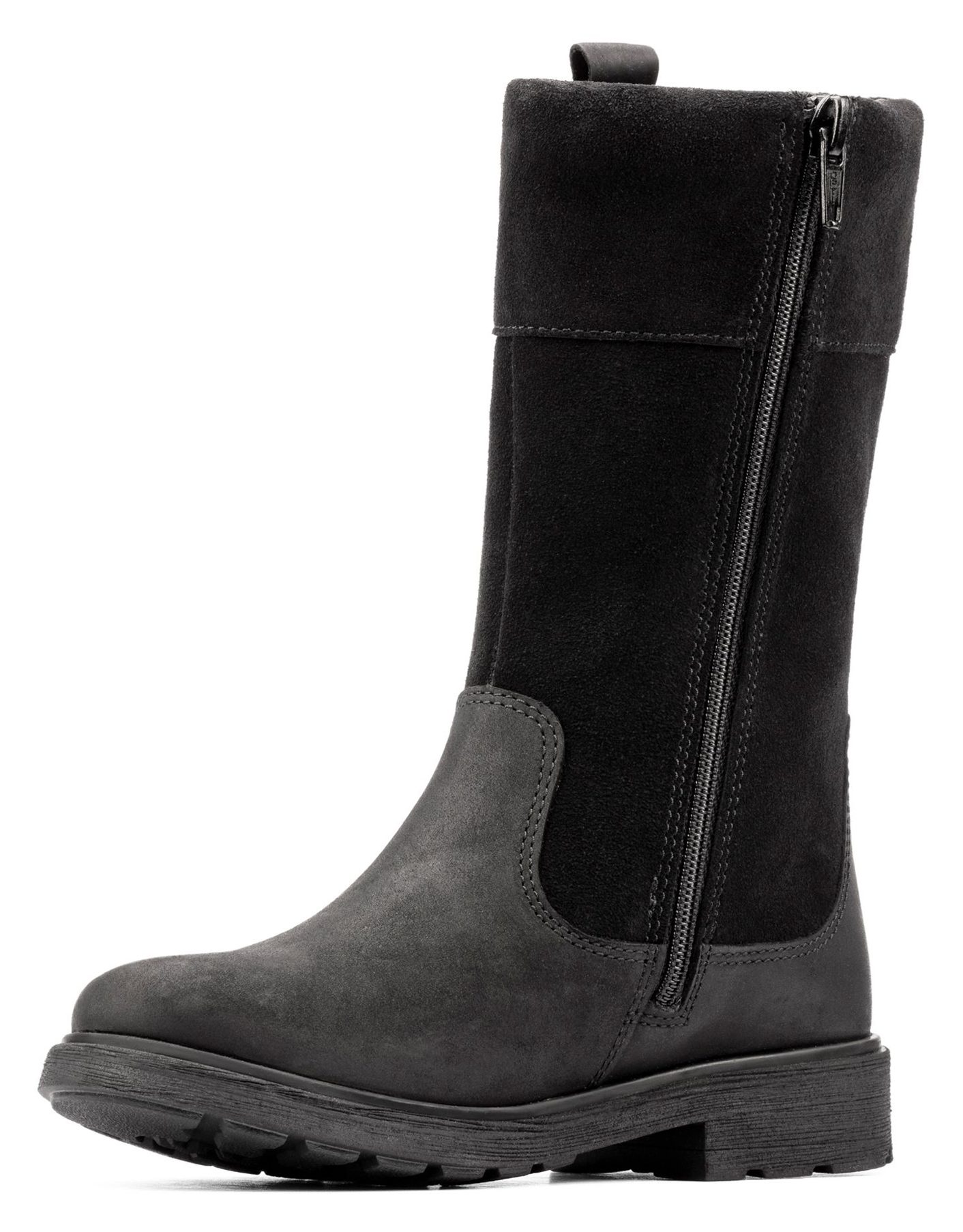 Clarks Astrol Hi Gore-Tex Kid Black Leather 26153712 - Girls Boots ...