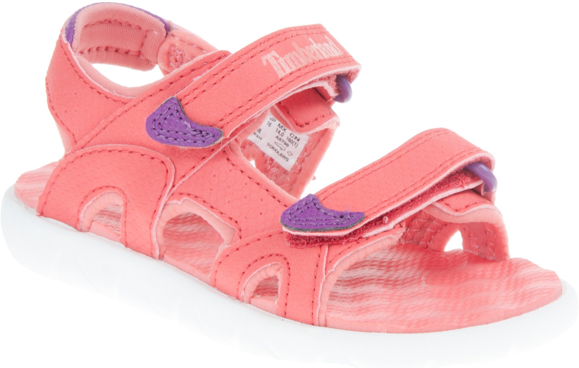 Timberland Perkins Row 2-Strap Sandal Toddler Dark Pink A2D3C 801 ...