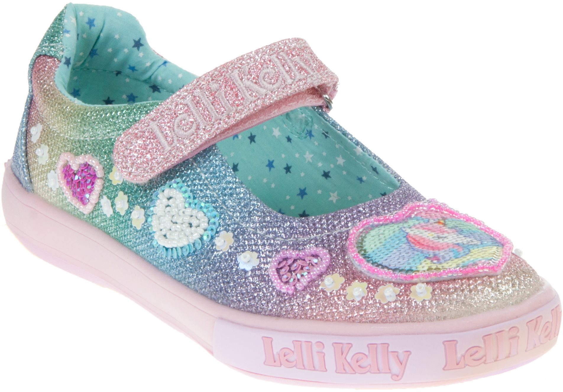 Lelli Kelly Gem Dolly Multi Glitter LK7072 - Girls Shoes - Humphries Shoes