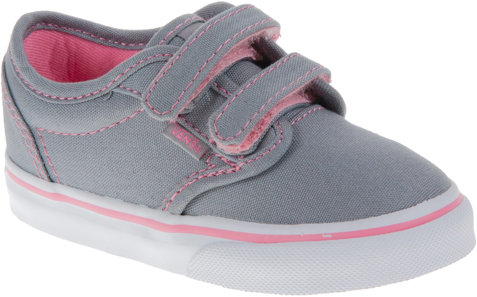 Vans Toddler Atwood Velcro Grey / Pink VN000 RQXATP - First Walkers ...