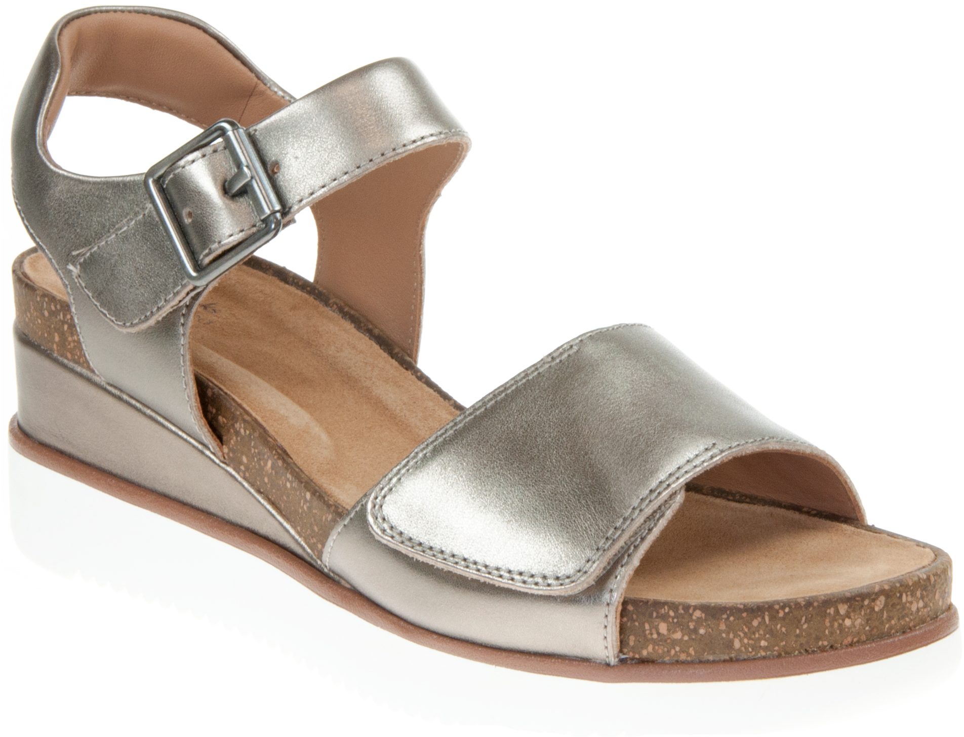 Clarks Lizby Strap Gold Metallic 26159186 - Full Sandals - Humphries Shoes