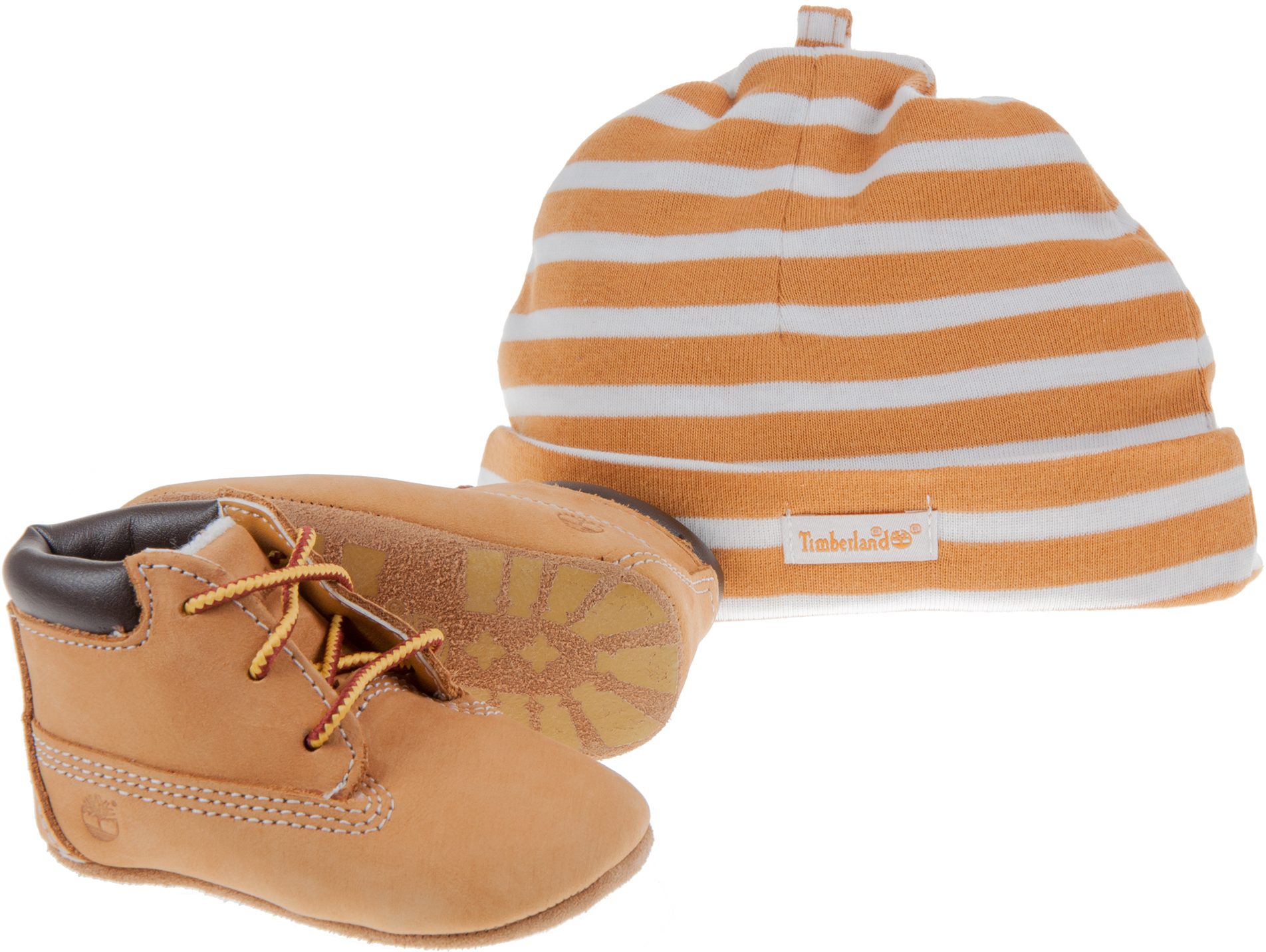 timberland crib bootie with hat