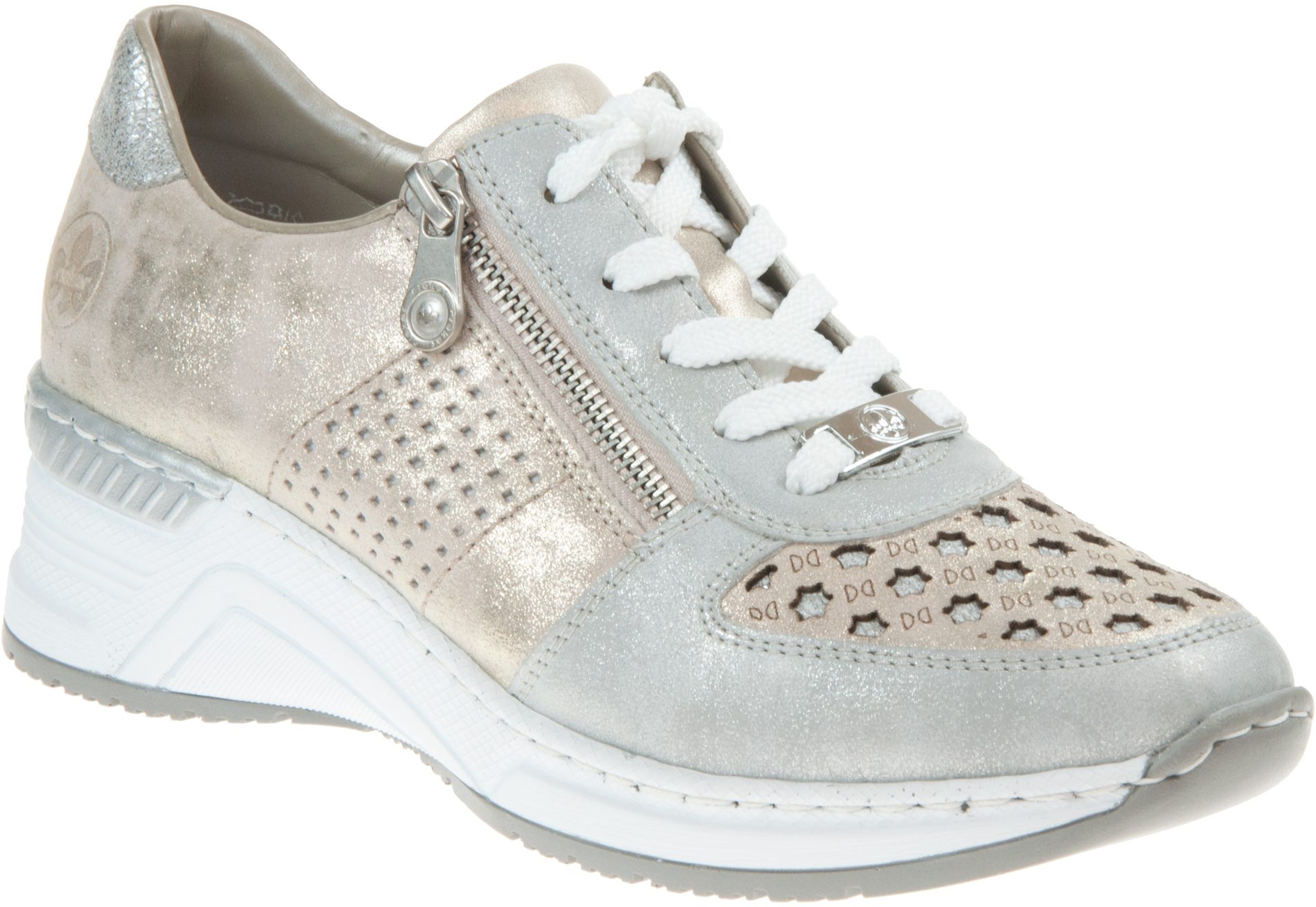 Rieker N4326 Silver Combi N4326-80 - Everyday Shoes - Humphries Shoes