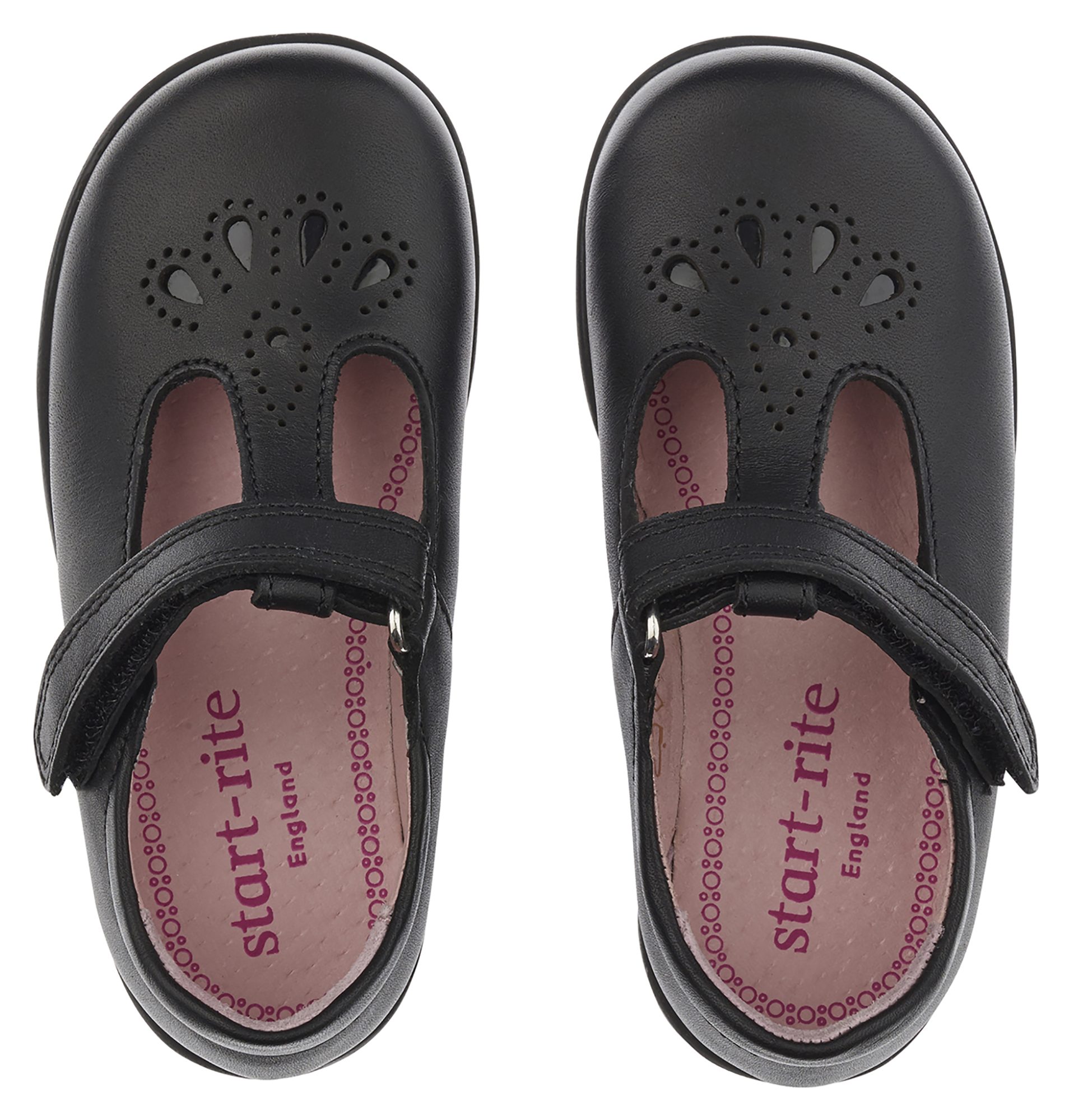 Start-Rite Daisy May Black Leather 1678_7 - Girls Shoes - Humphries Shoes