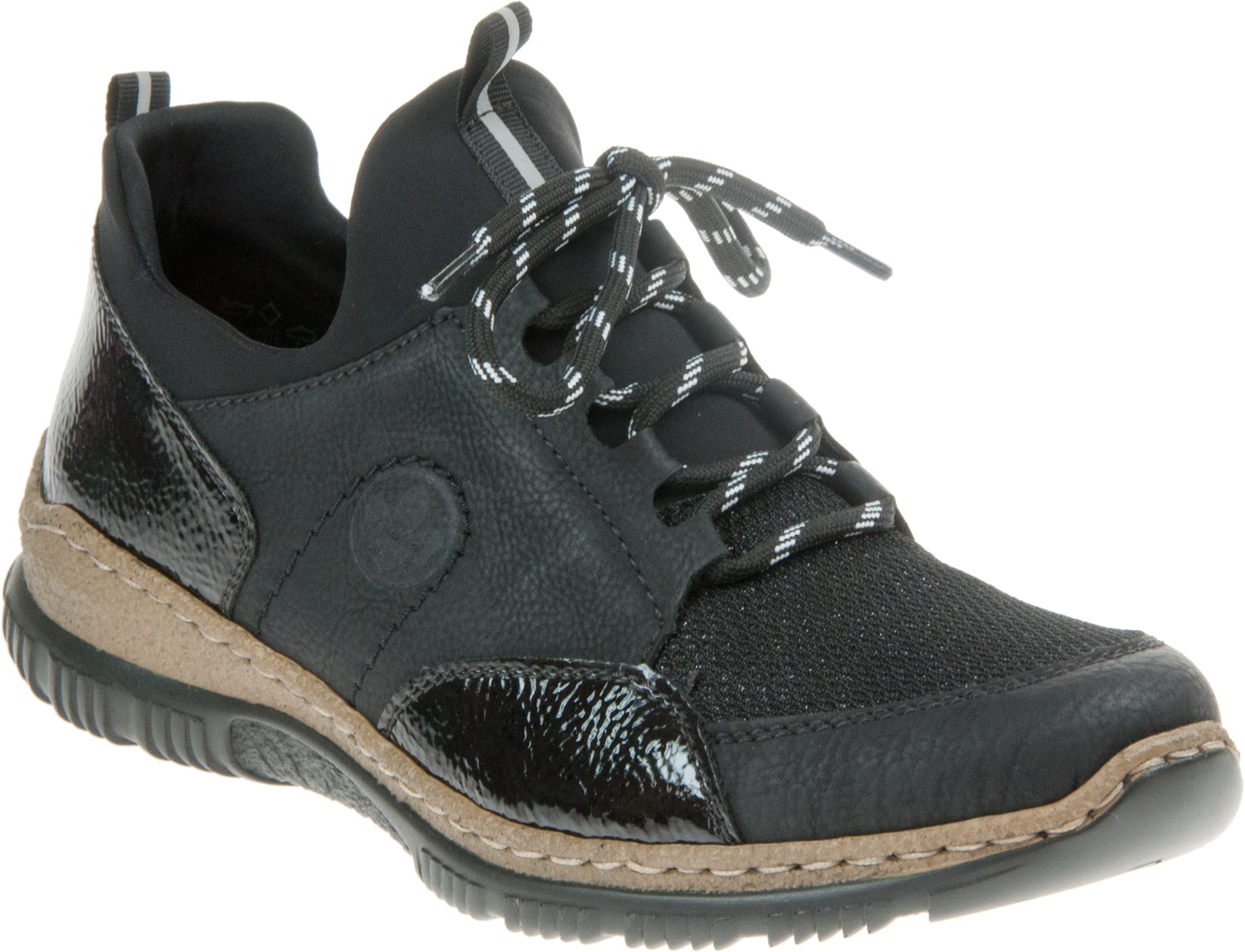 Rieker Nikita Lace Black N3253-00 - Everyday Shoes - Humphries Shoes