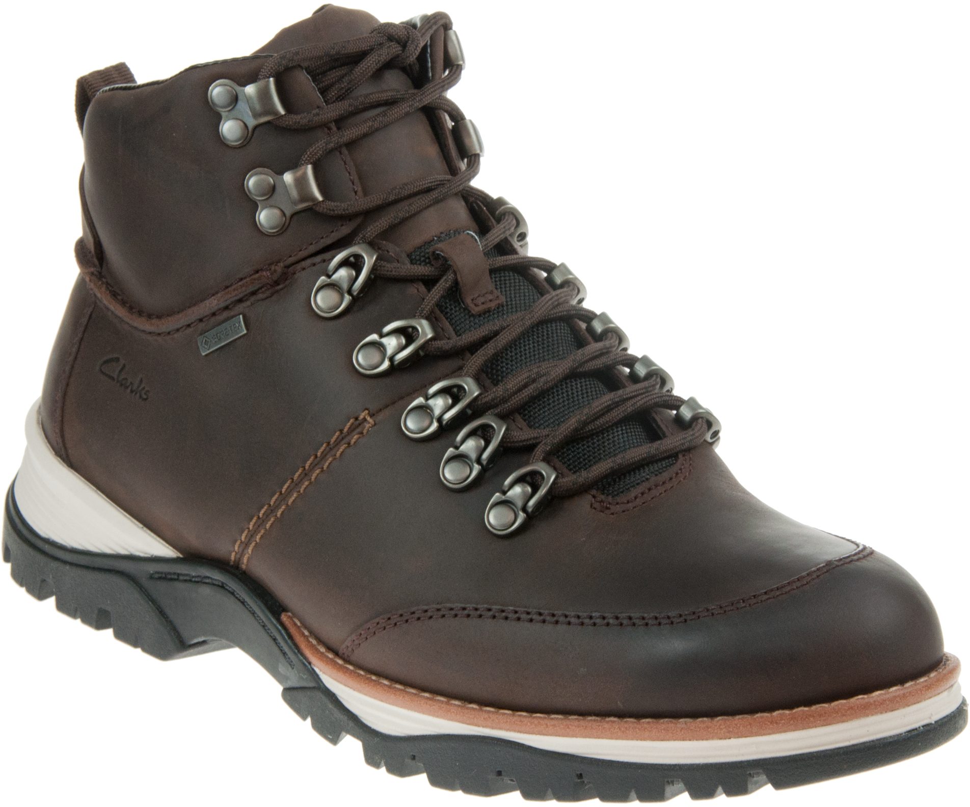 Clarks Topton Pine Gore-Tex Dark Brown Leather 26161260 - Casual Boots ...