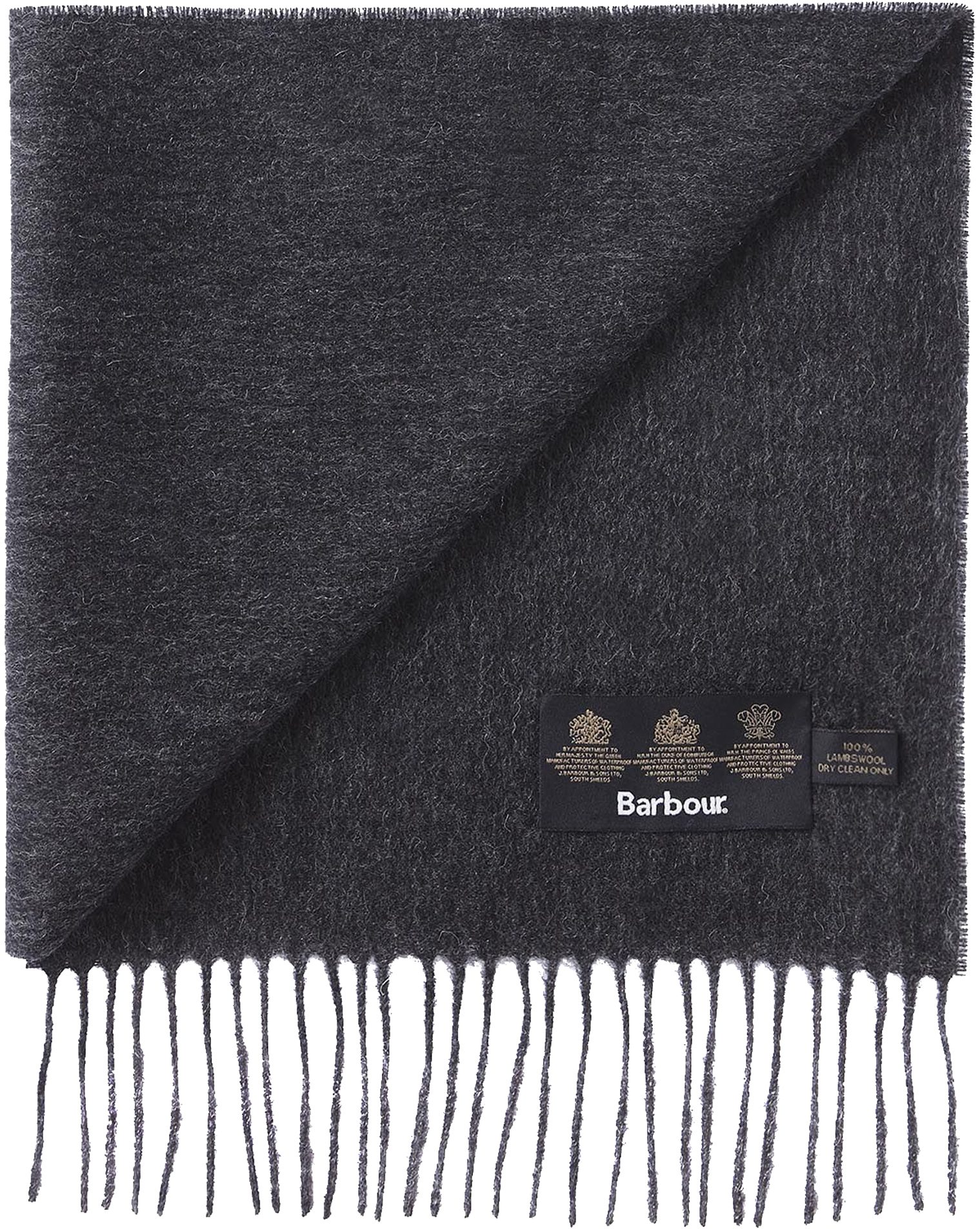 Barbour Plain Scarf Charcoal USC0008CH71 - Womens Accessories