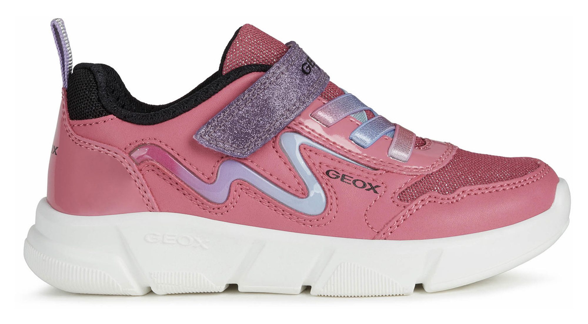 Geox Aril Light Fuchsia / Black J16DLA 05402 C8062 - Girls Trainers ...