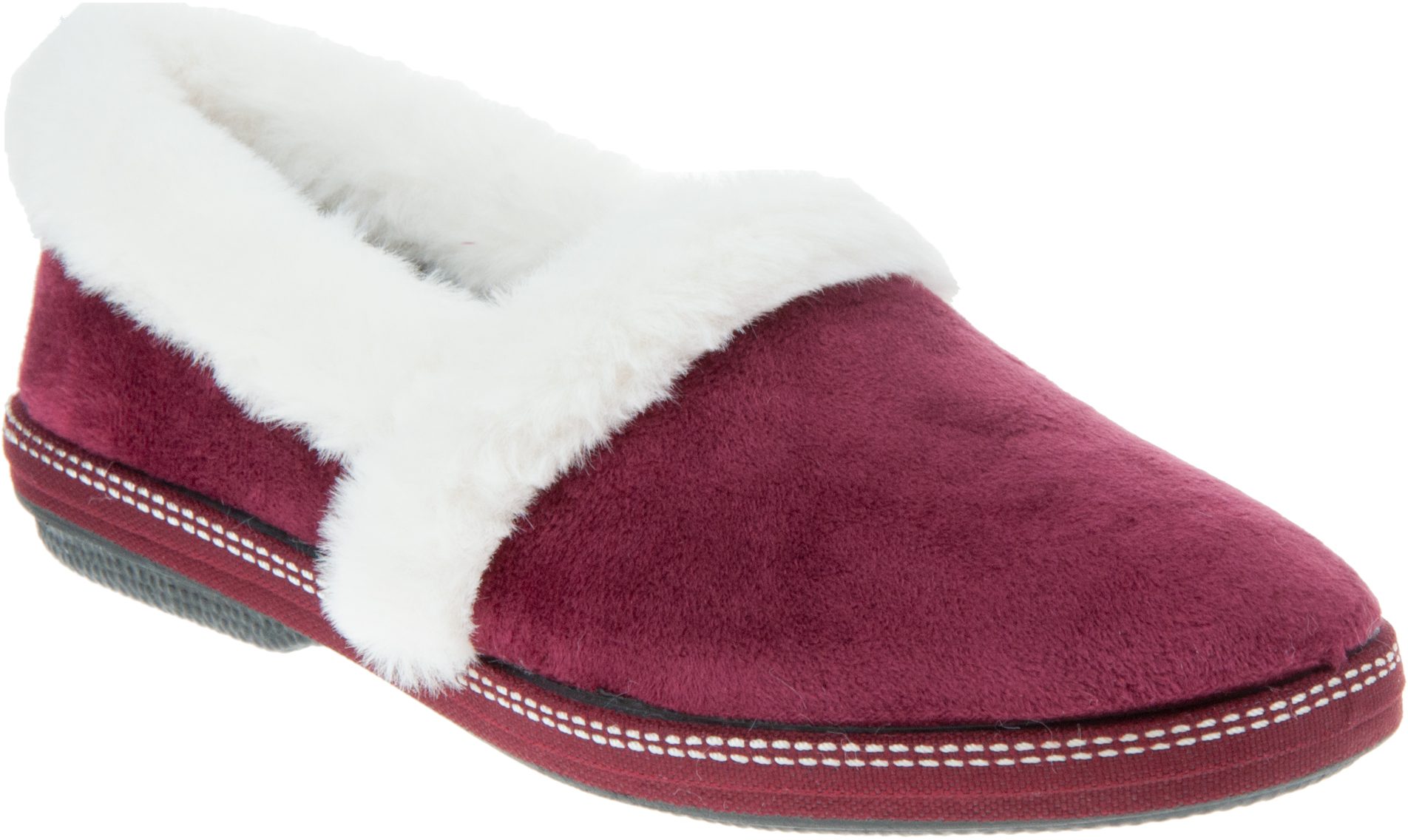 Lotus Greta Burgundy ULH040DR - Full Slippers - Humphries Shoes