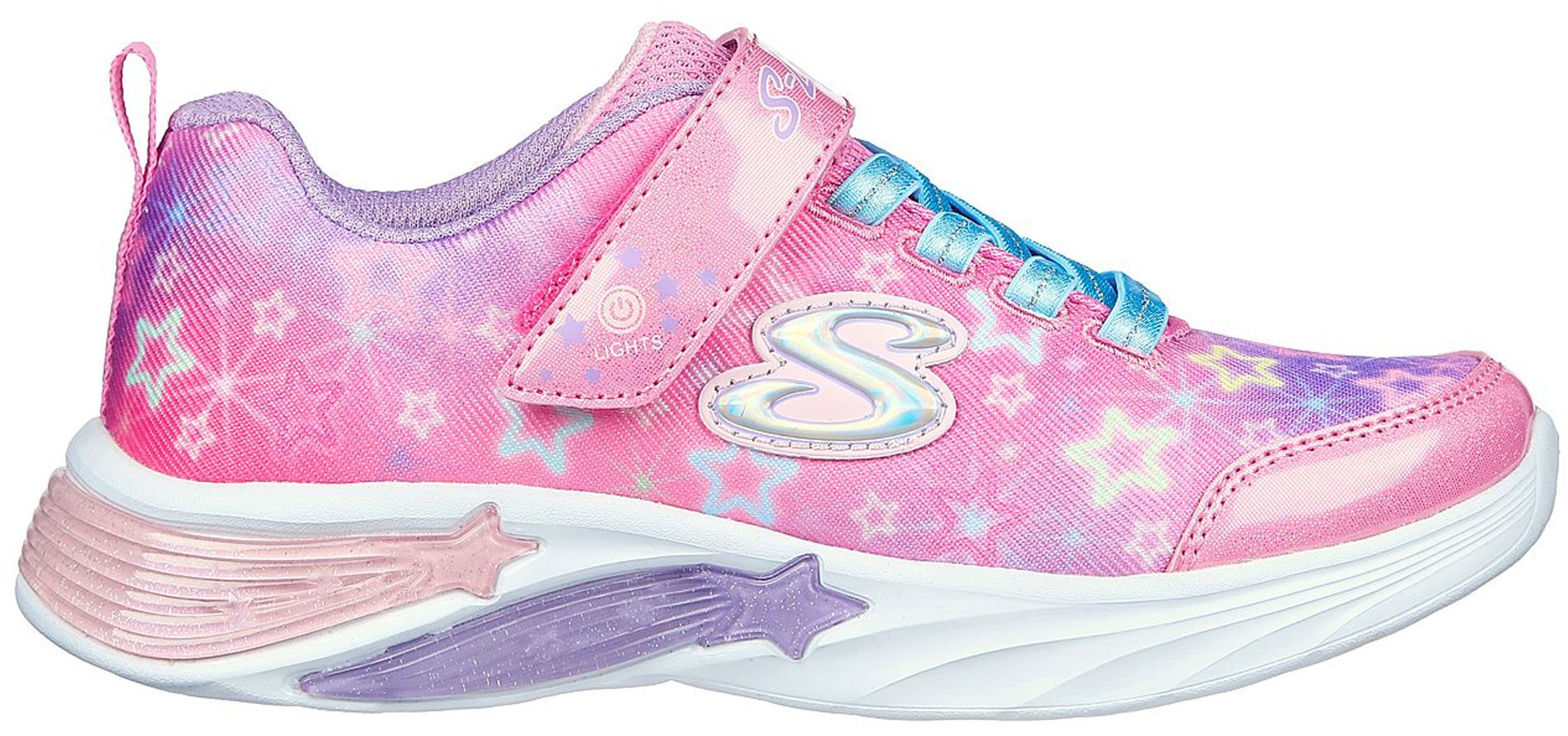 Skechers S Lights: Star Sparks Pink / Multi 302324L PKMT - Girls ...