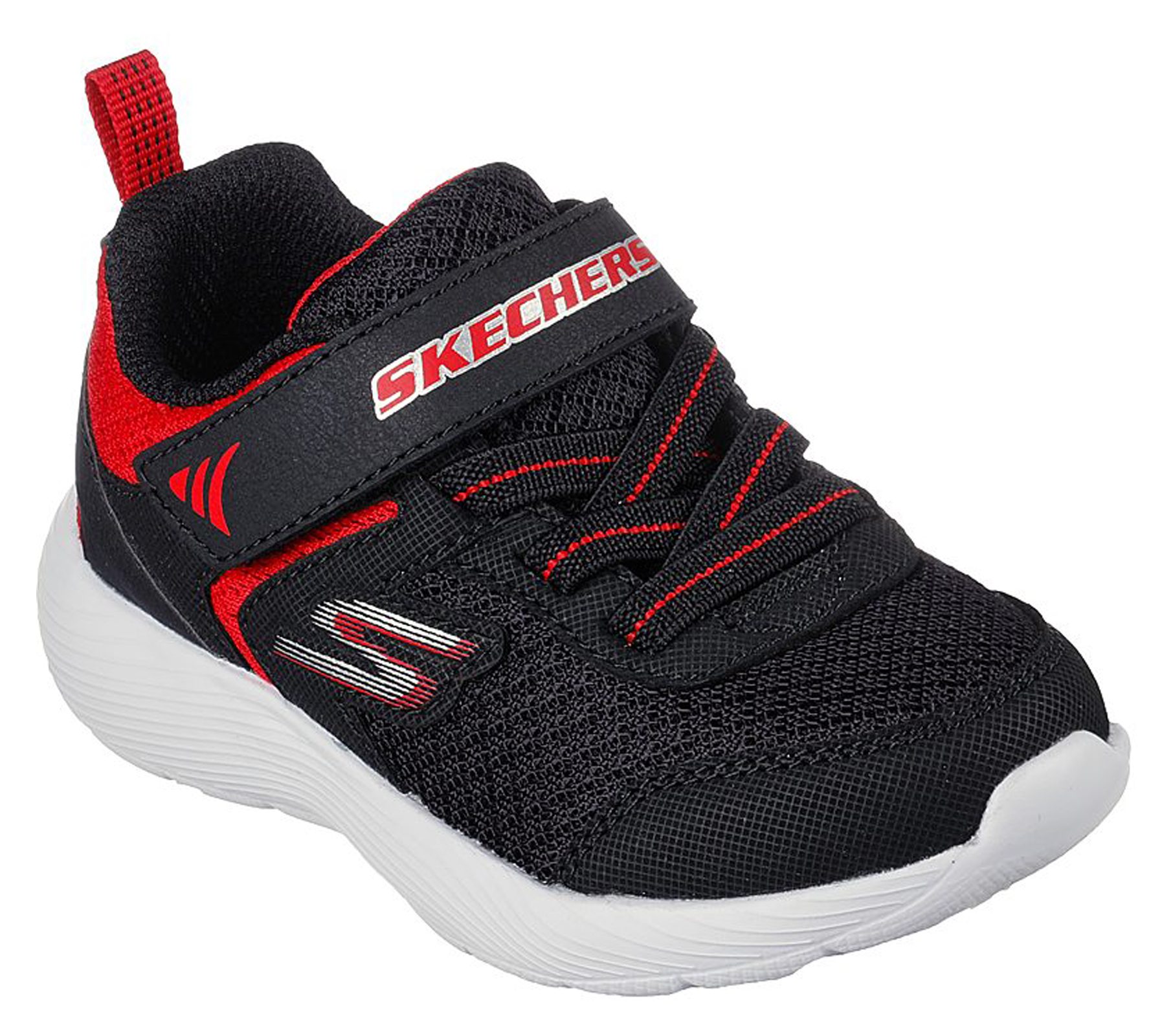 Skechers Dyna Lite Retler Black Red 407237N BKRD Boys Trainers Humphries Shoes