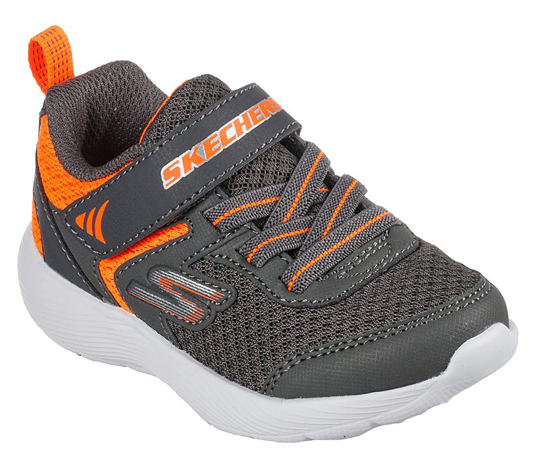 Skechers Dyna-Lite - Retler Charcoal / Orange 407237N CCOR - Boys ...