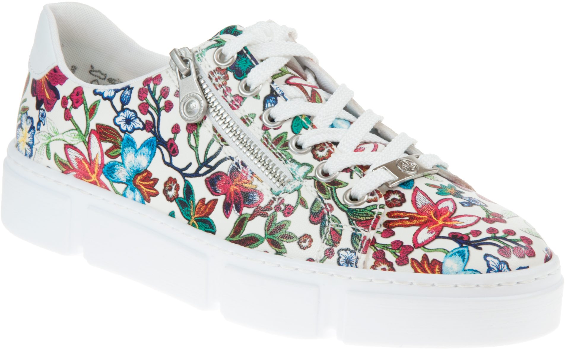 Rieker Enya White Flower N59L1-90 - Everyday Shoes - Humphries Shoes