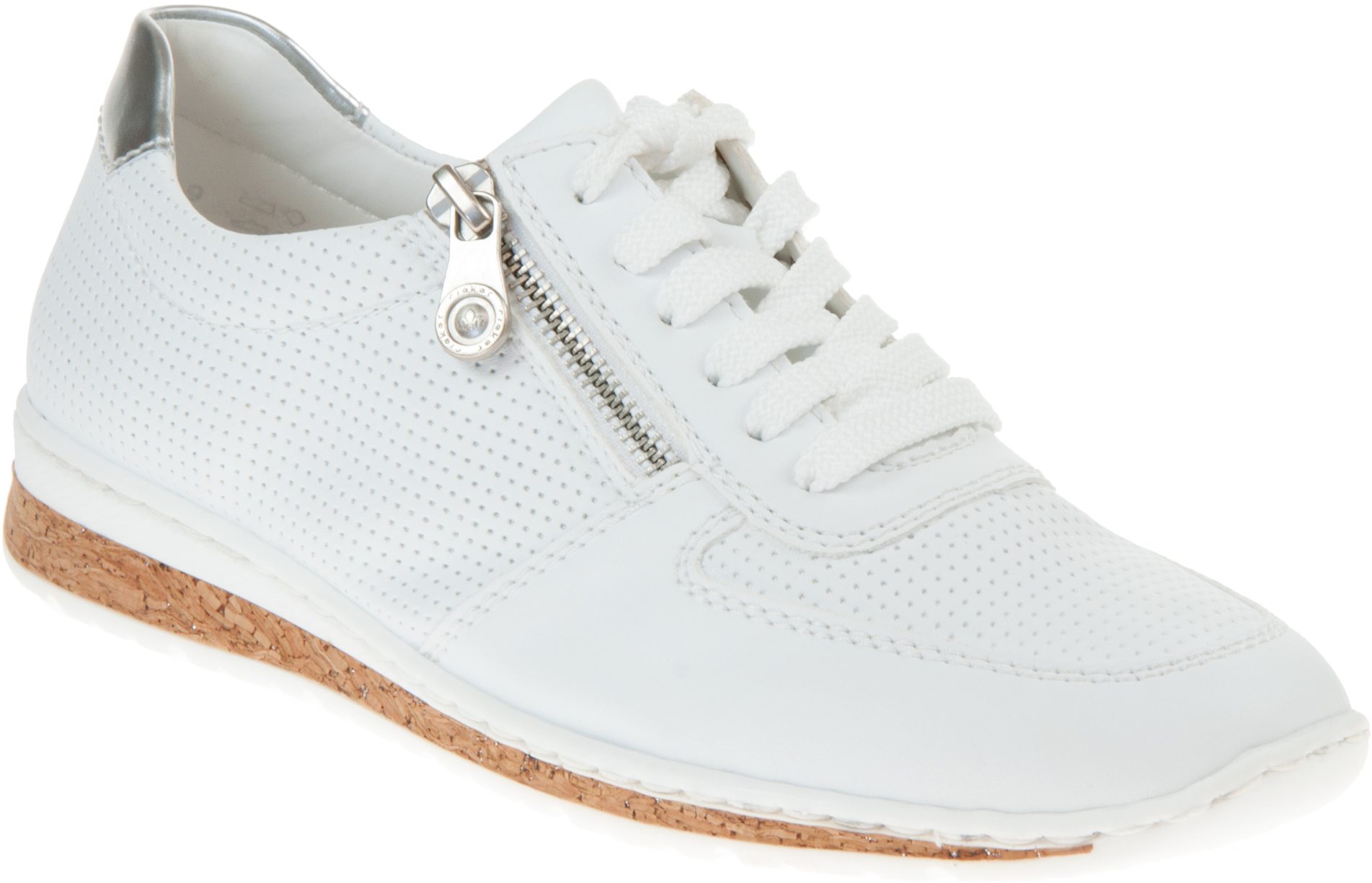 Rieker Hannah White N5127-80 - Everyday Shoes - Humphries Shoes