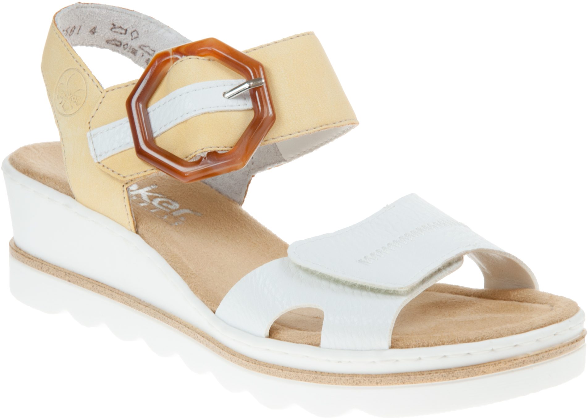 Rieker 67476 White Sun 67476 69 Full Sandals Humphries Shoes