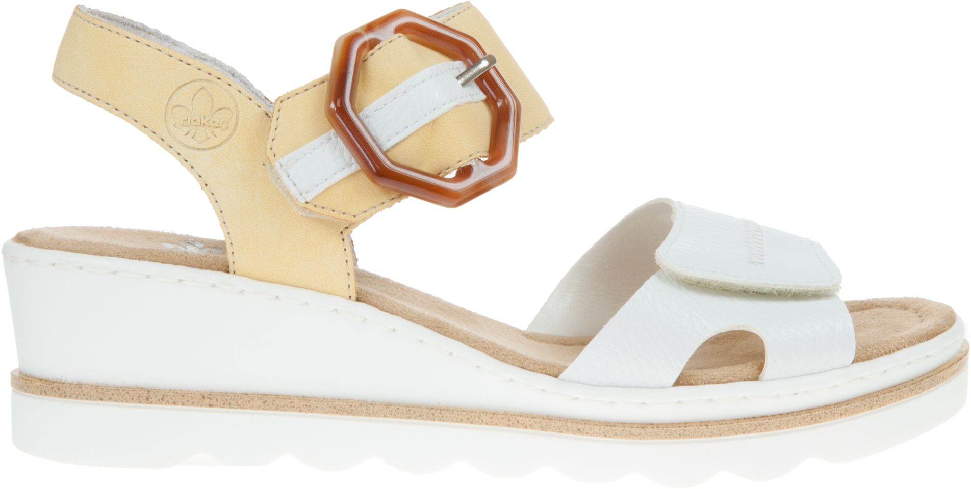 Rieker 67476 White / Sun 67476-69 - Full Sandals - Humphries Shoes