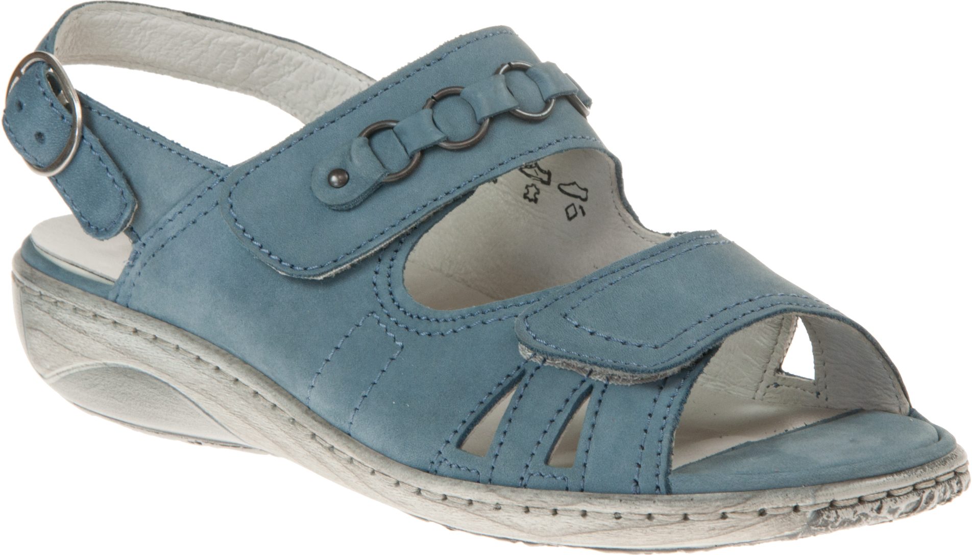 Waldlaufer Garda Denim 210004 191 263 - Full Sandals - Humphries Shoes