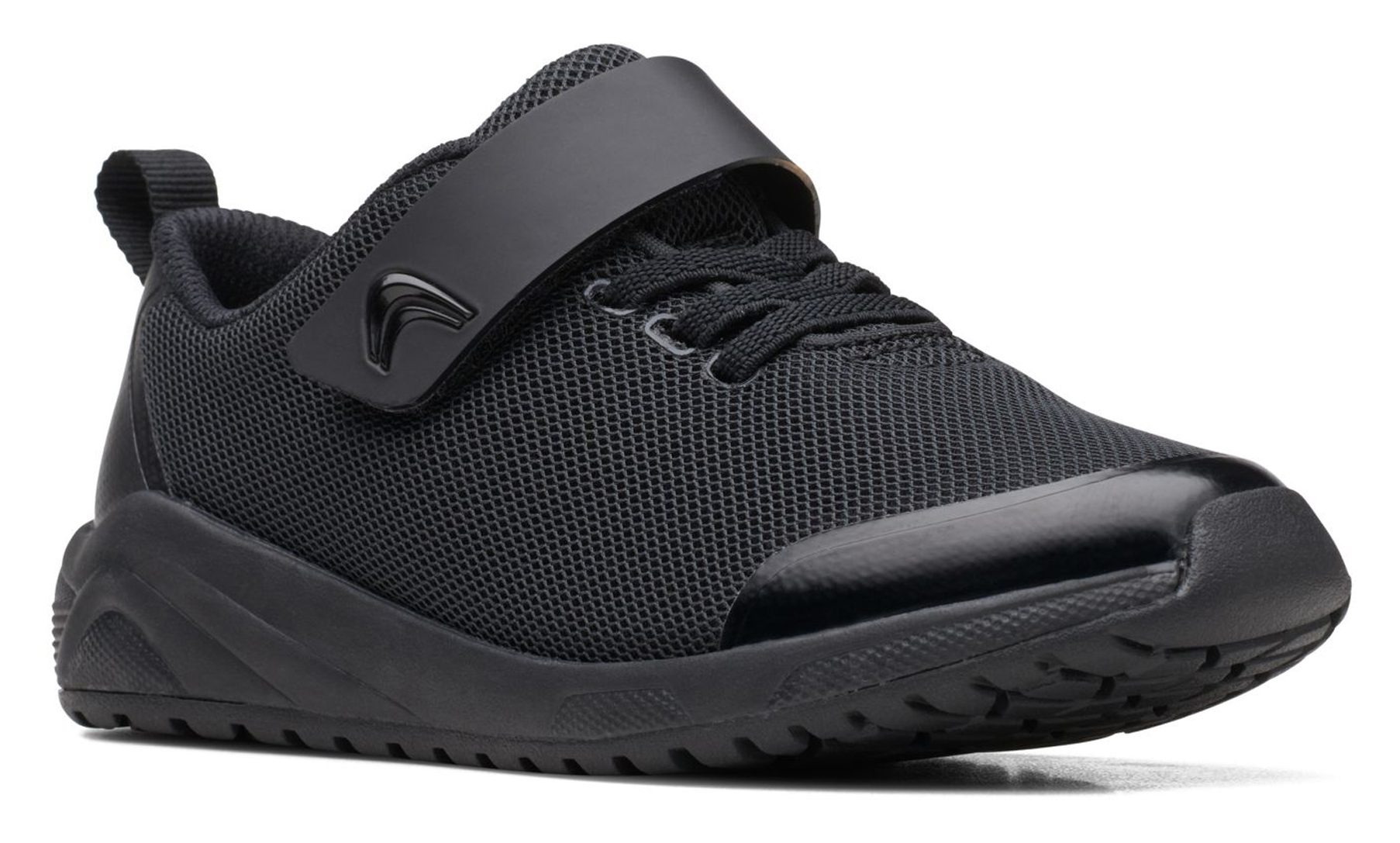 Clarks Aeon Pace Kid Black 26167629 - Boys Trainers - Humphries Shoes