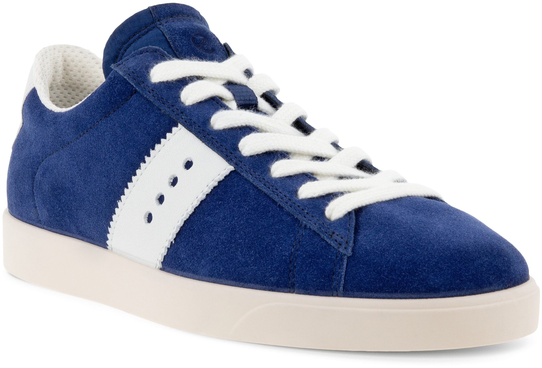 Street Lite White Regatta Blue Stripe Lace-Up Sneaker