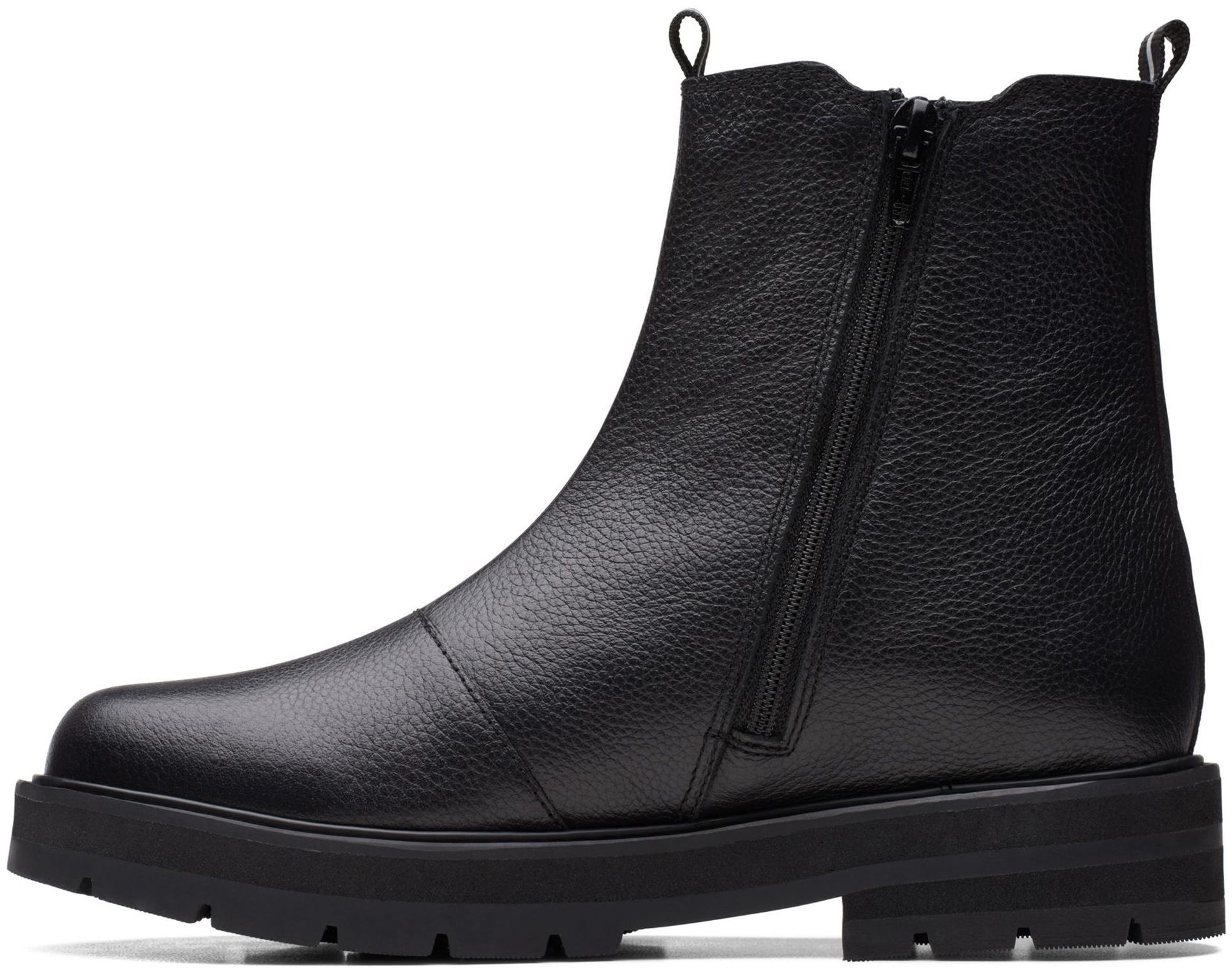 Clarks Prague Sea Youth Black Leather 26169450 - Boys Boots - Humphries ...