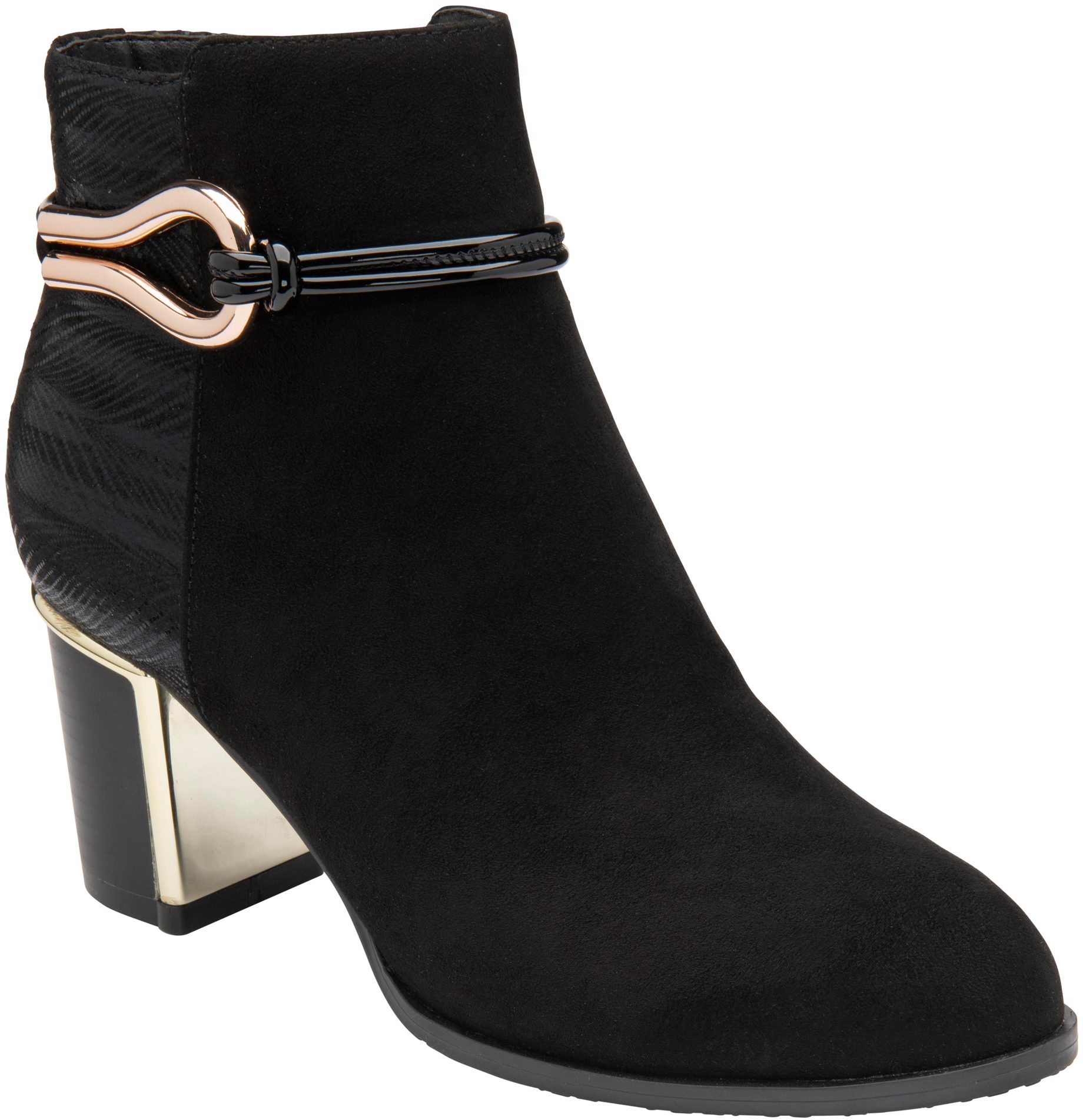 Lotus black ankle boots hotsell