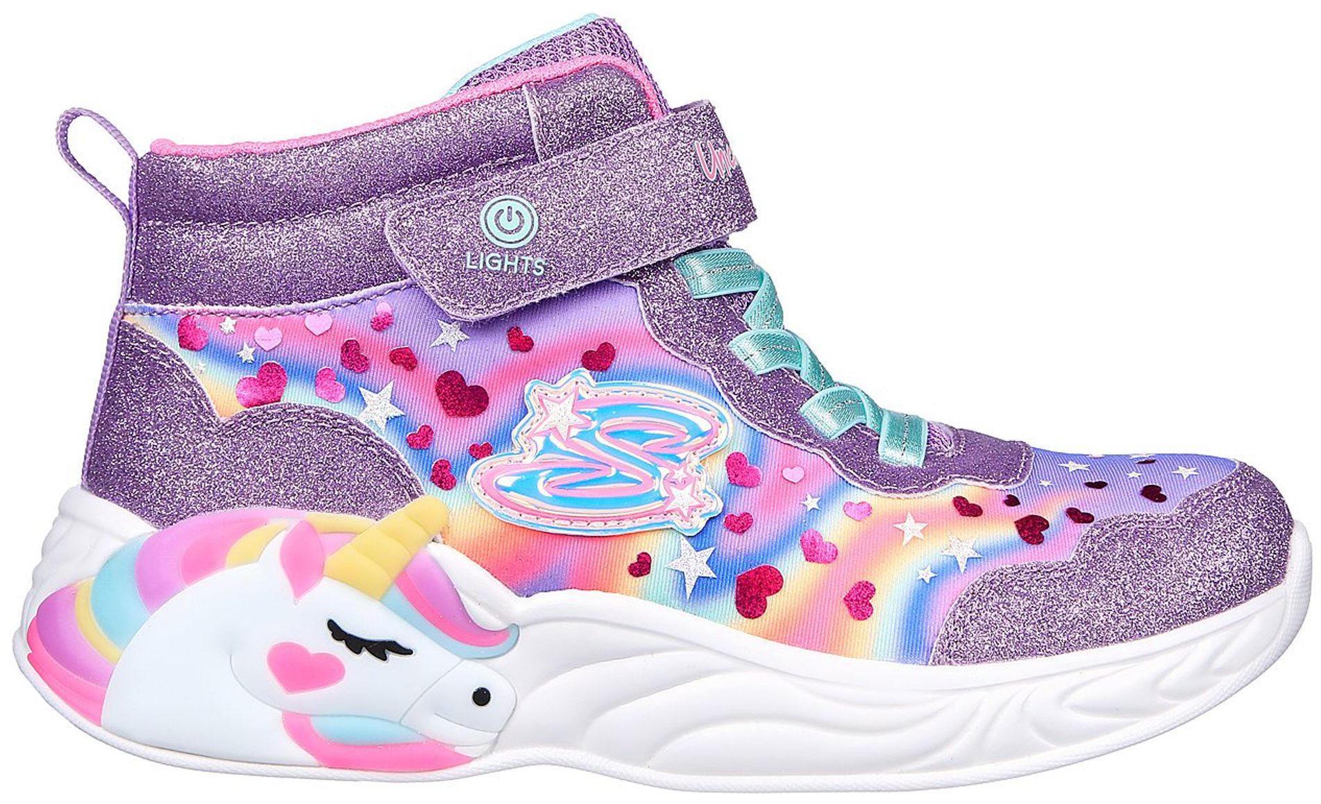 Girls unicorn tennis on sale shoes