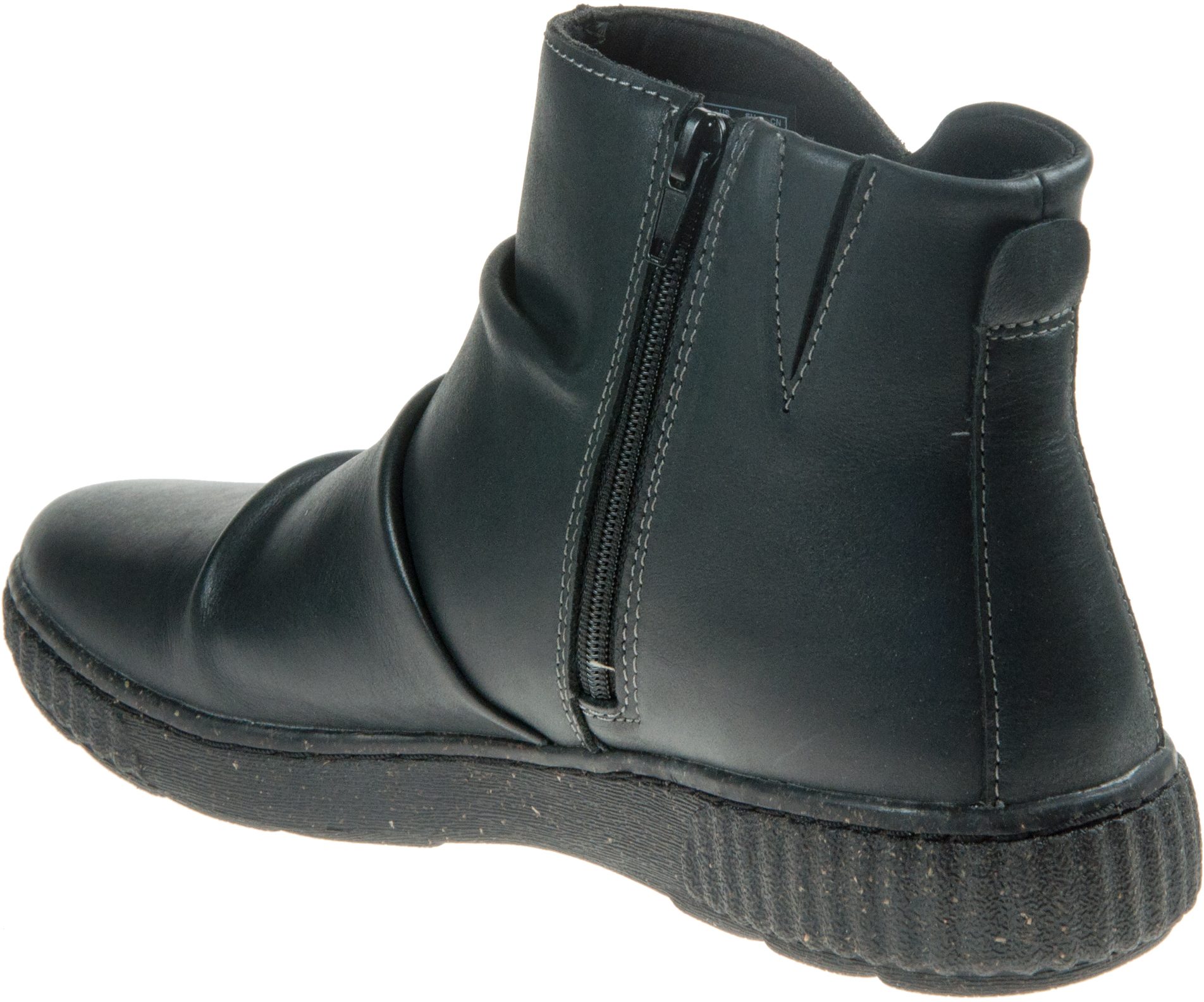 Clarks Caroline Rae Black Leather 26167515 - Ankle Boots - Humphries Shoes