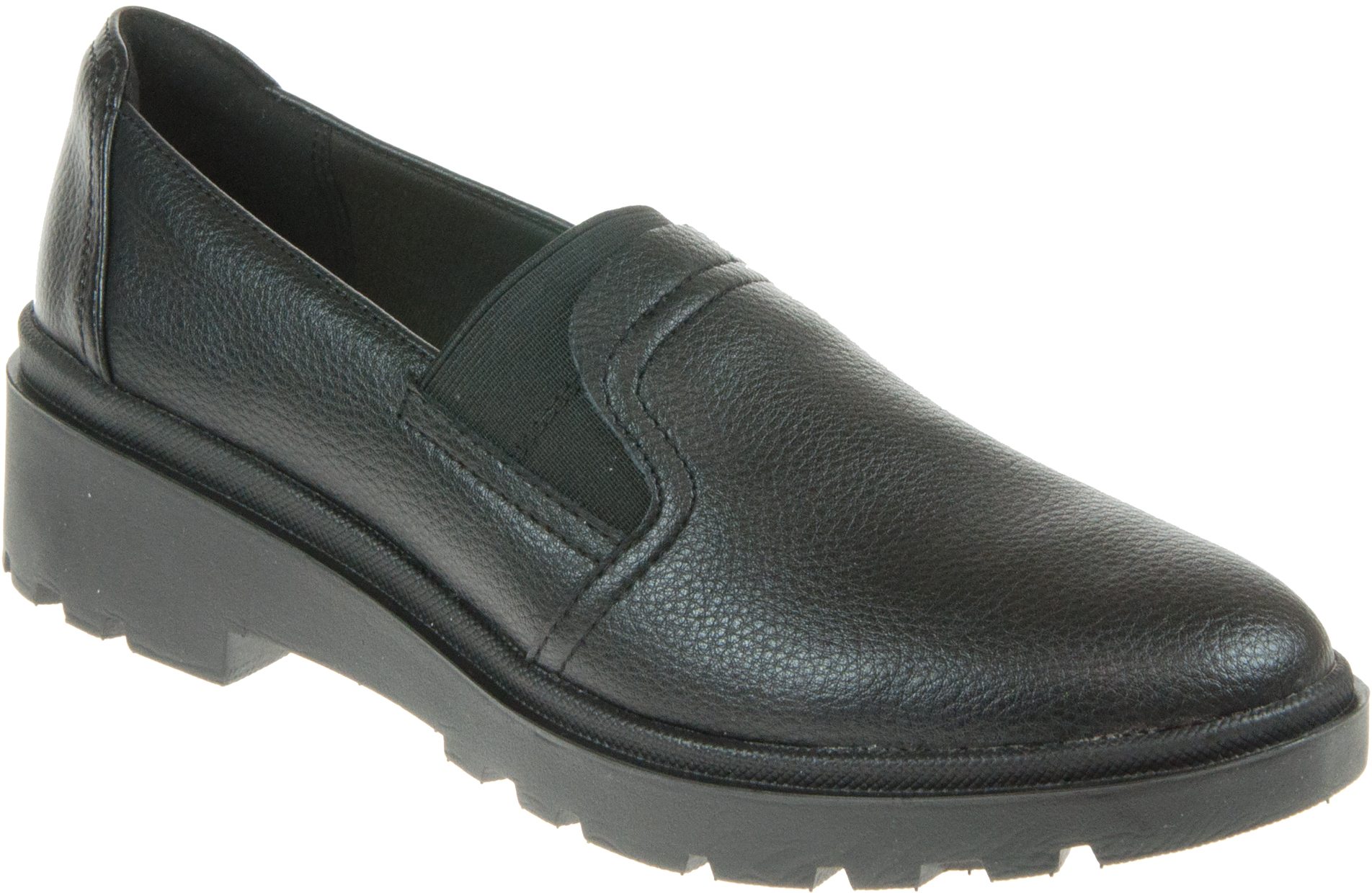 Clarks Calla Rae Black Leather 26167412 - Everyday Shoes - Humphries Shoes