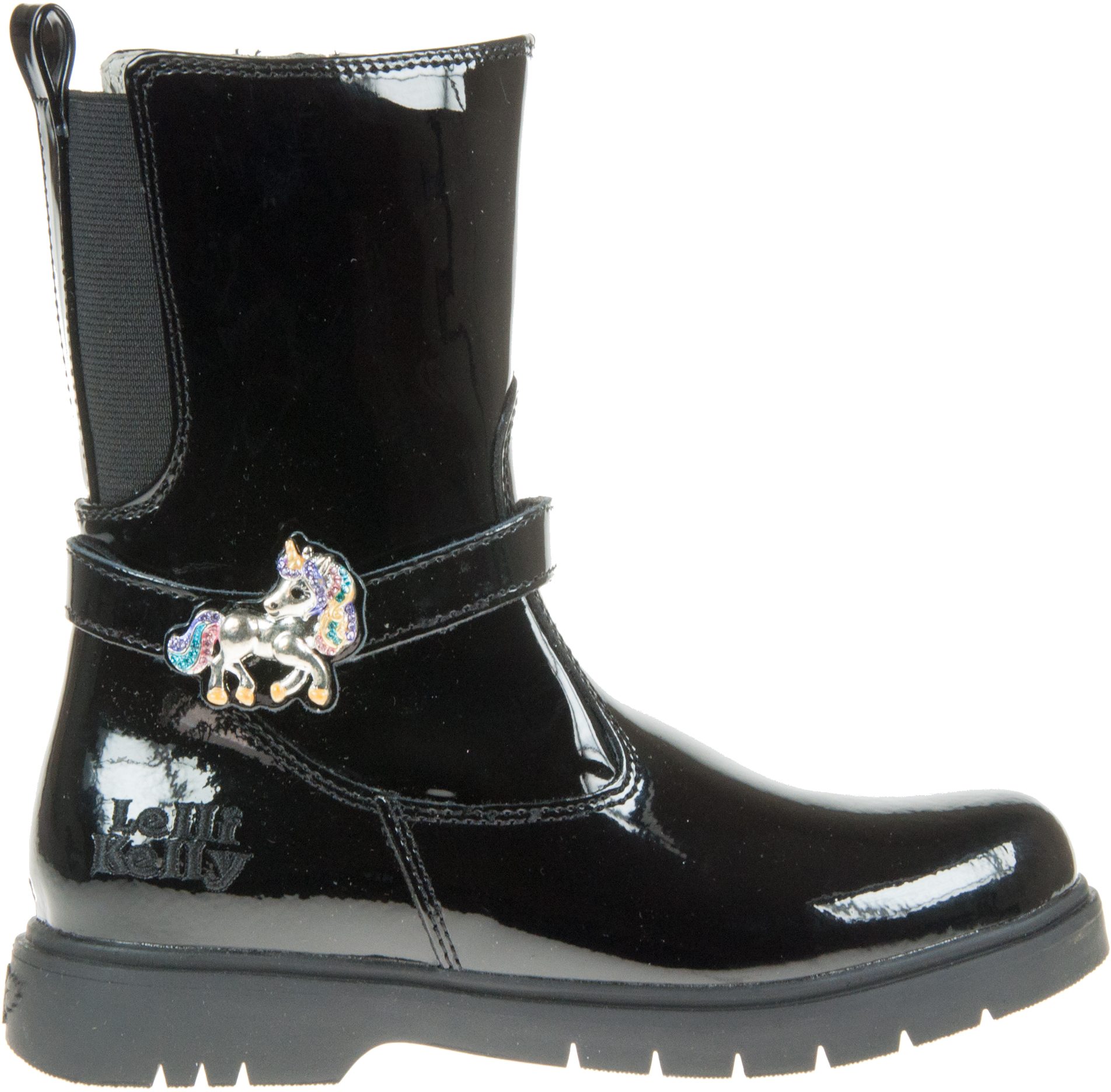 Lelli Kelly Bella Boot Black Patent LKHH2124 - Girls Boots - Humphries ...