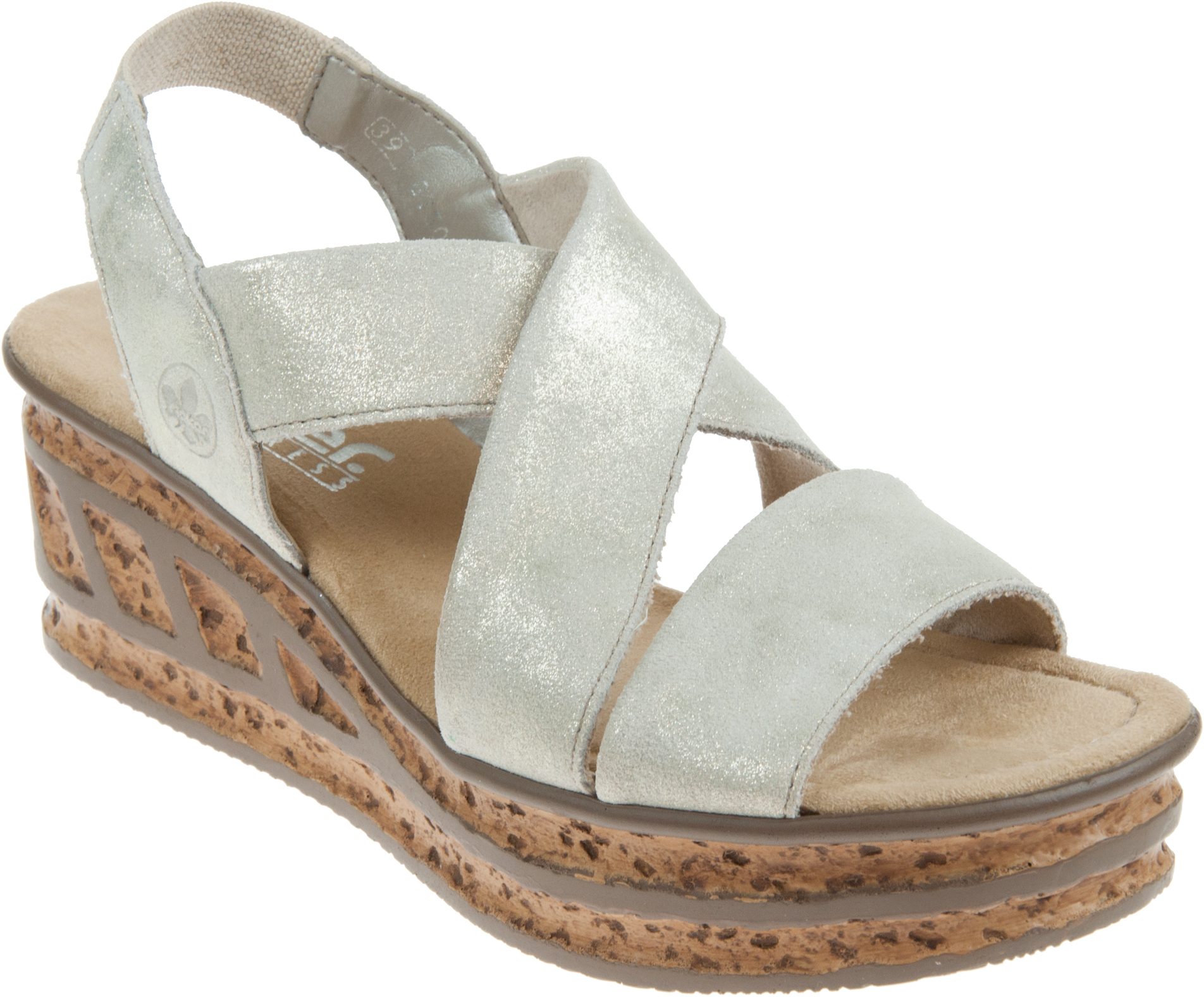 Rieker Rose Nude 68160-62 - Full Sandals - Humphries Shoes