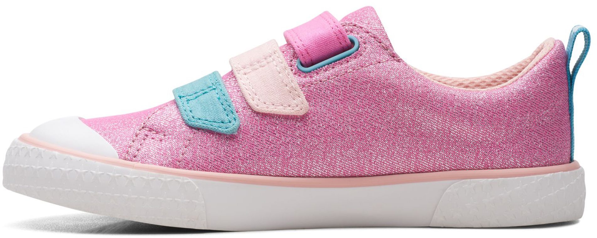Clarks Foxing Play Kids Pink Canvas 26172655 - Girls Canvas Styles ...