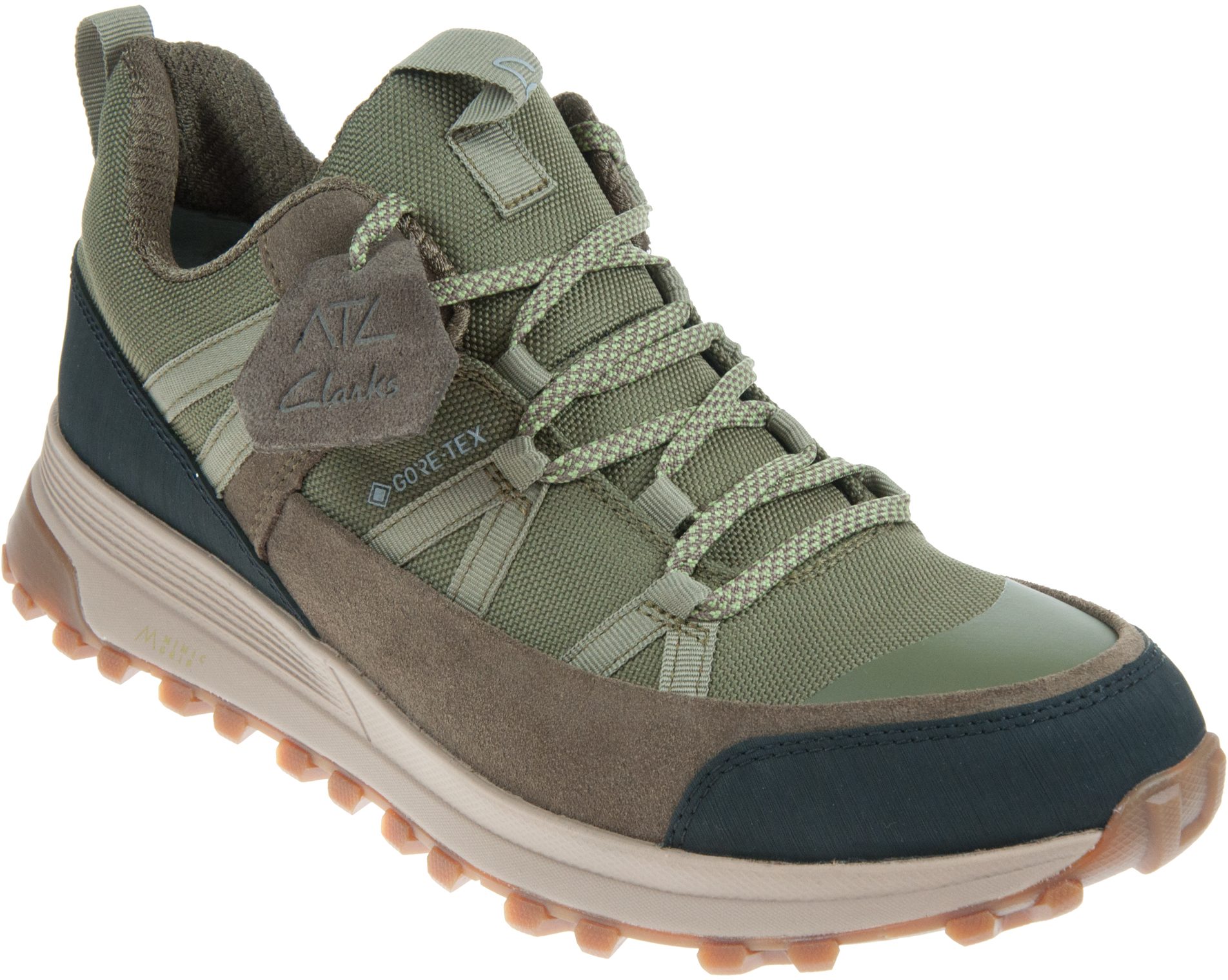 Clarks ATL Trek Run Gore Tex Dark Olive 26172694 Casual Shoes Humphries Shoes