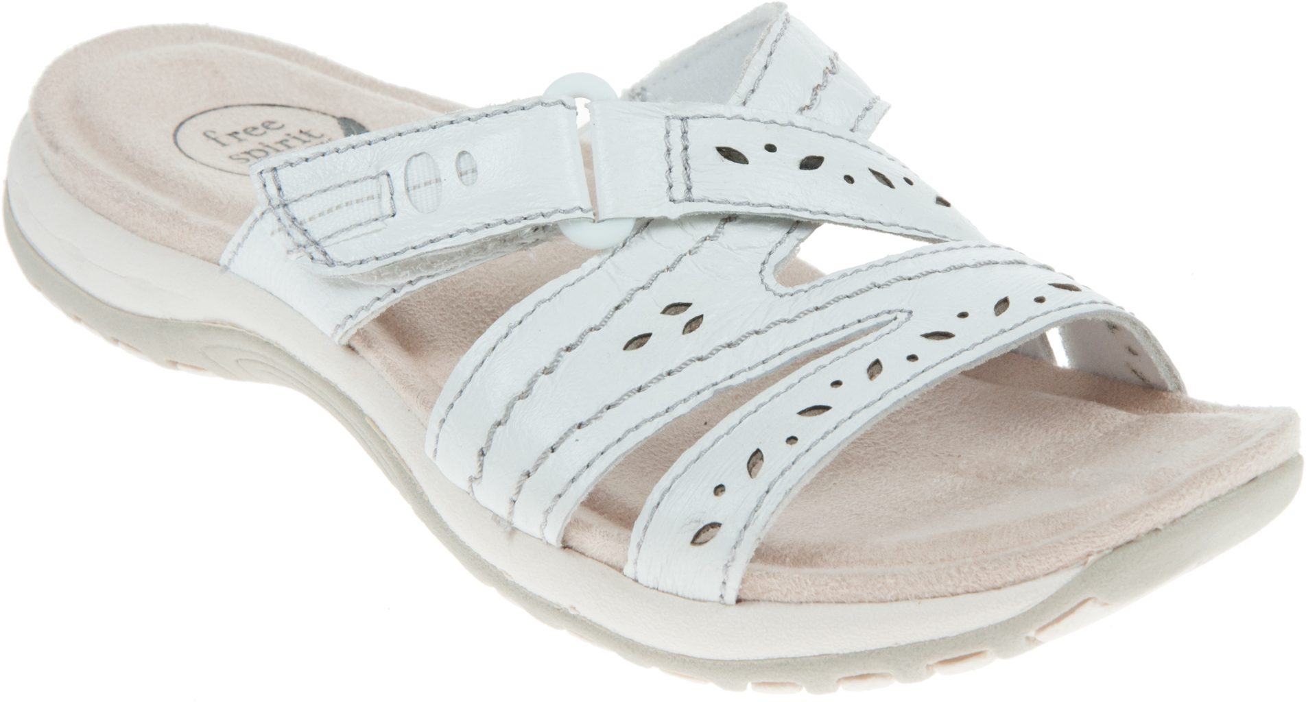 Free Spirit Albany White 40582 - Mule Sandals - Humphries Shoes