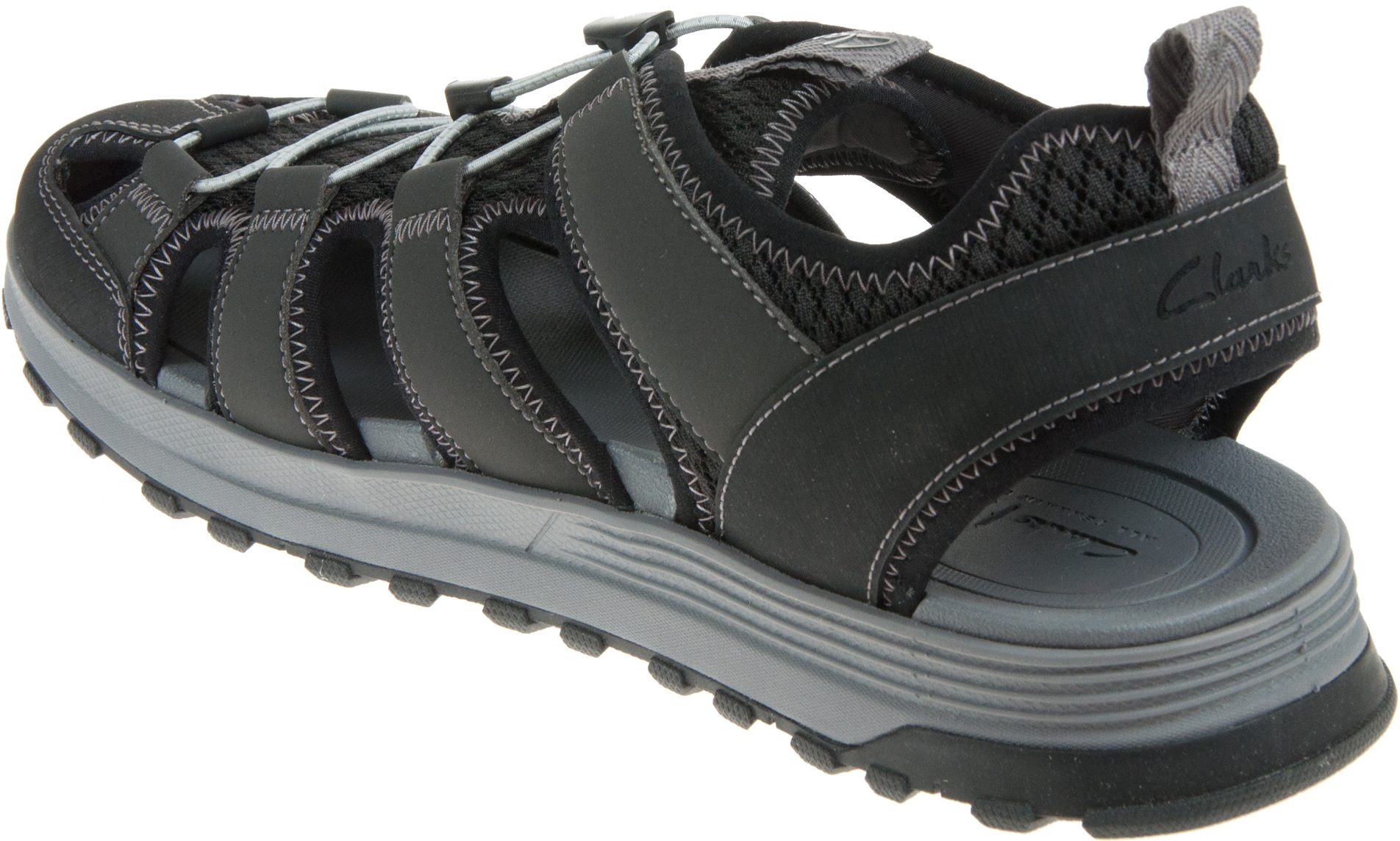 Clarks ATL Trek Wave Black 26170319 - Outdoor Sandals - Humphries Shoes