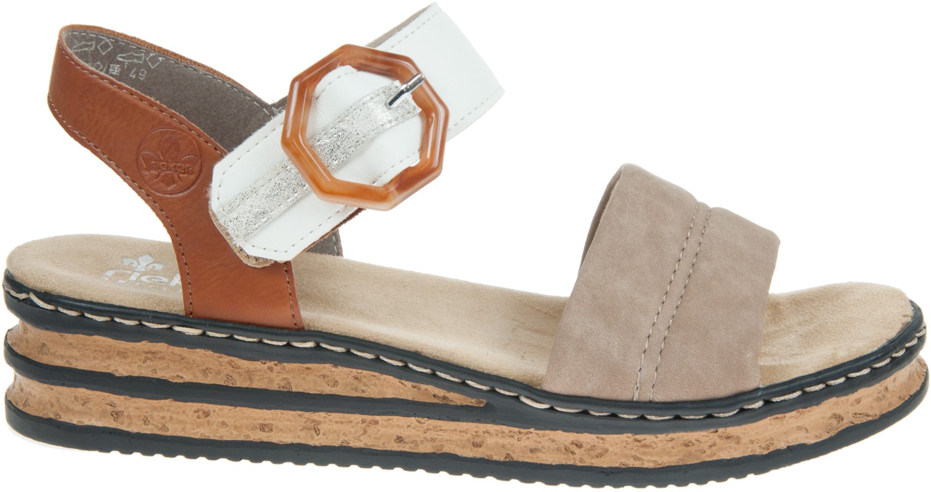 Rieker Regina Shell 62964-90 - Full Sandals - Humphries Shoes