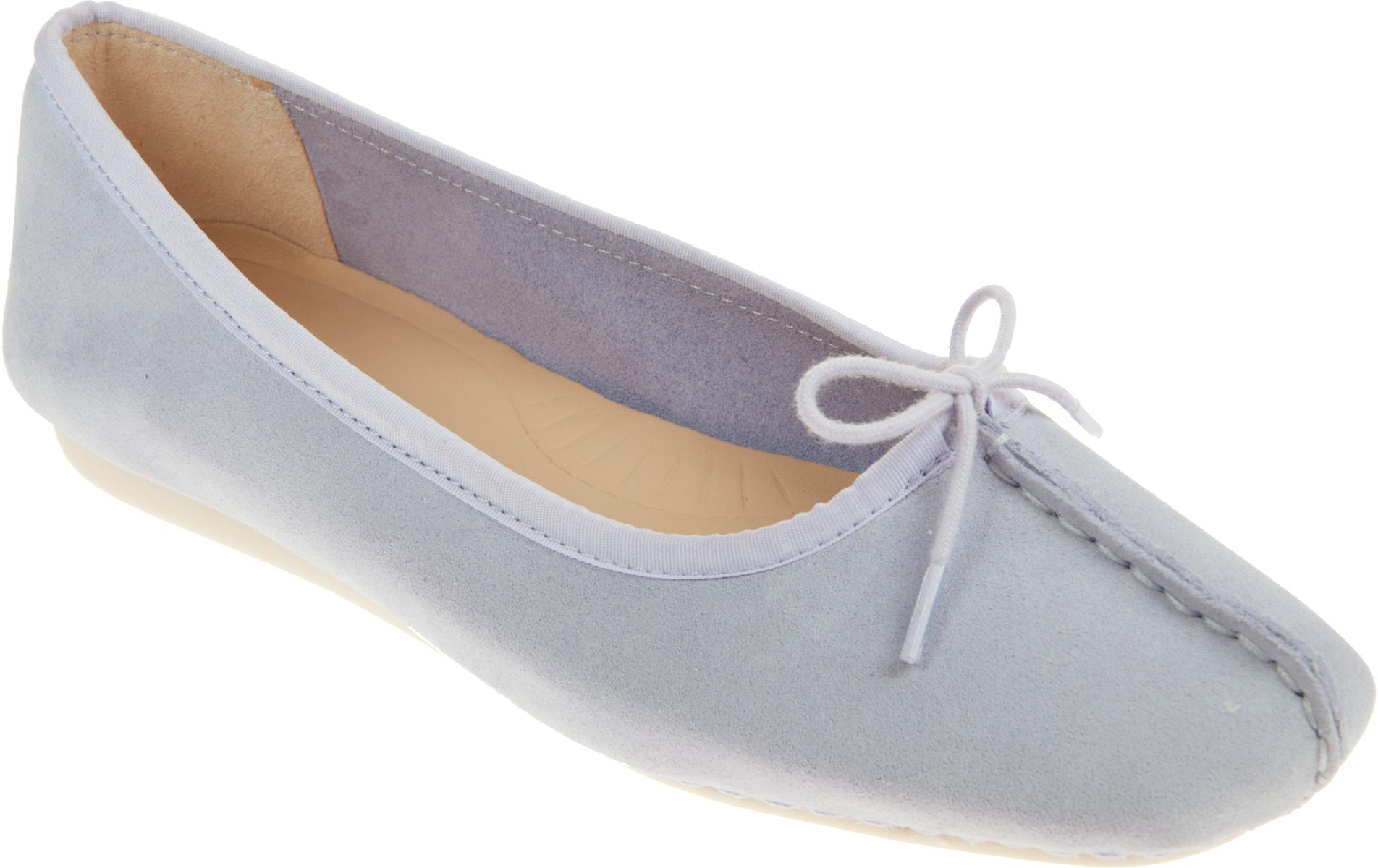 Clarks Freckle Ice Lilac Suede 26170961 - Everyday Shoes - Humphries Shoes