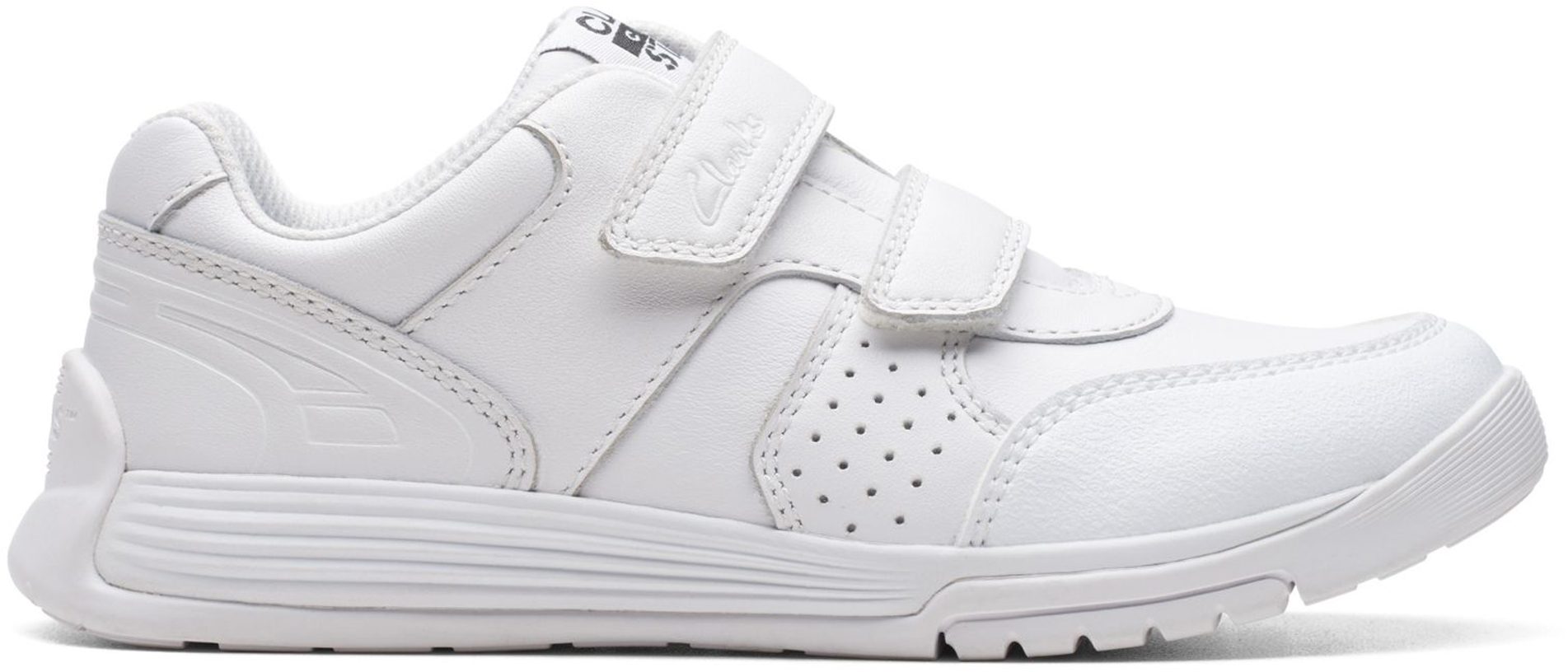 Clarks sneakers kids hot sale white