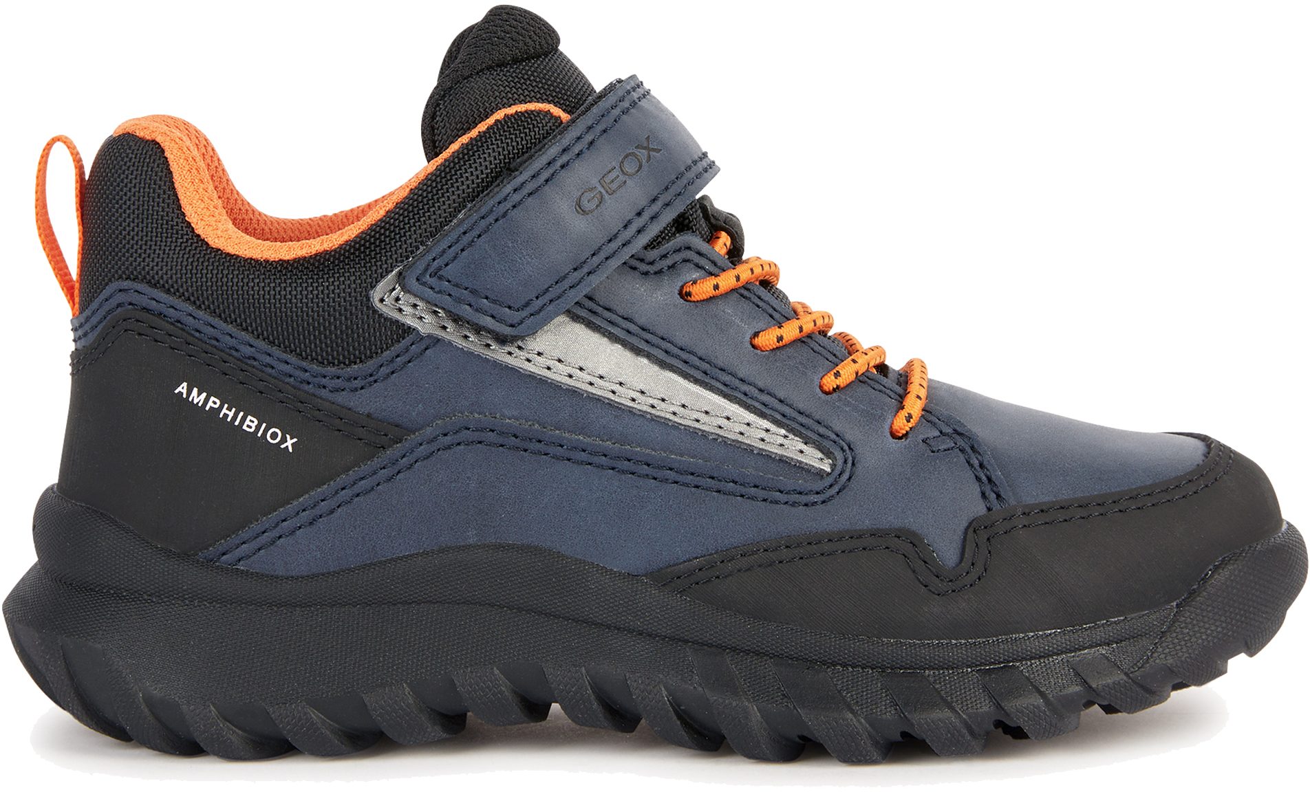 Geox J Simbyos B Navy Orange J36L0C 0MEFU C0659 Boys Boots